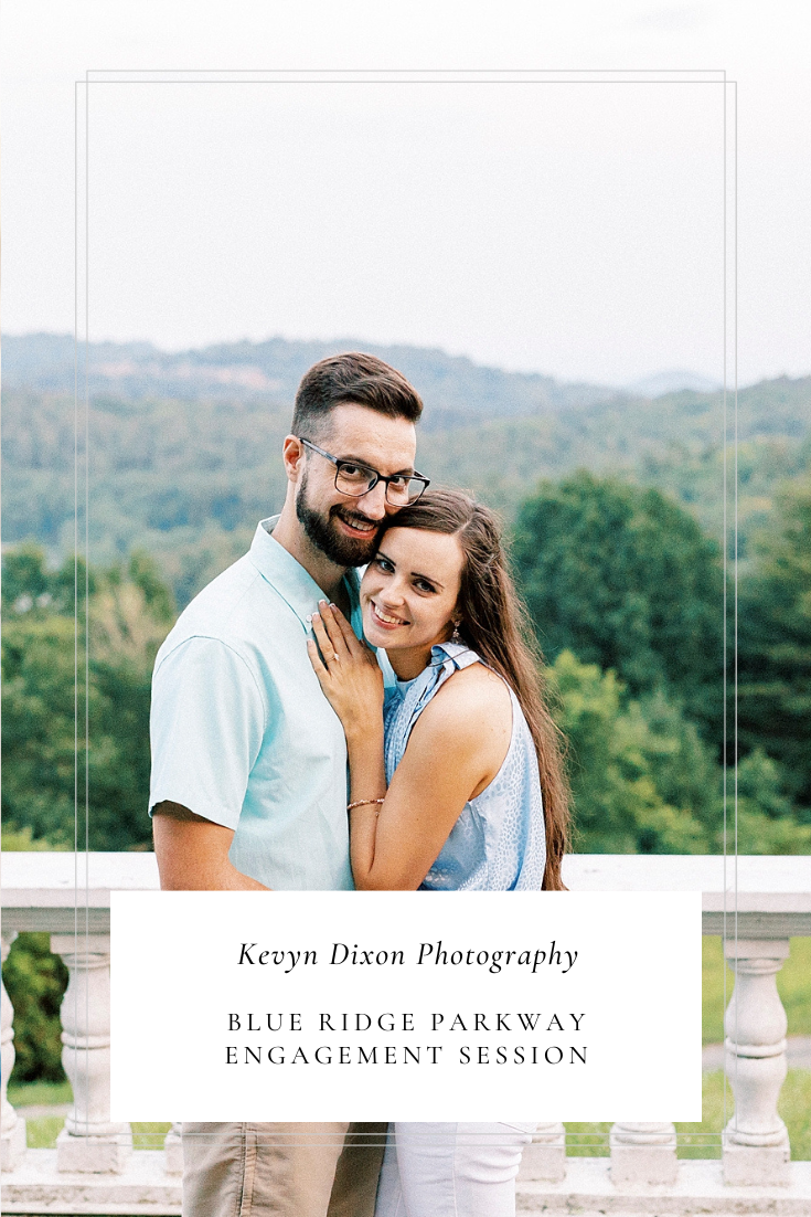 Blue Ridge Parkway engagement session at Moses Cone Manor photographed by NC wedding photographer Kevyn Dixon Photography