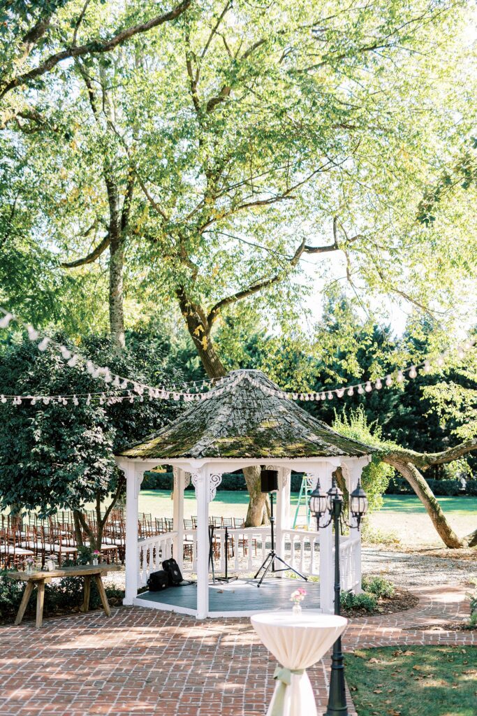 gazebo for ceremony at Whitehead Manor