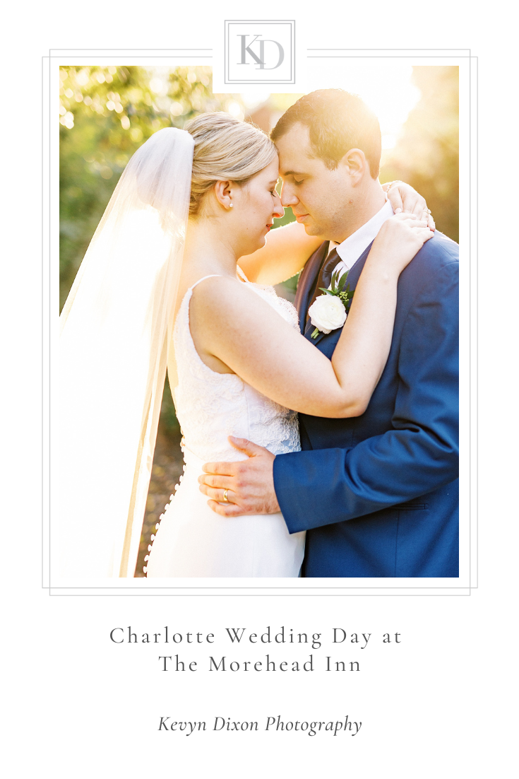 Fall wedding at the Morehead Inn in Charlotte NC with gold, light blue, and ivory details photographed by Kevyn Dixon Photography