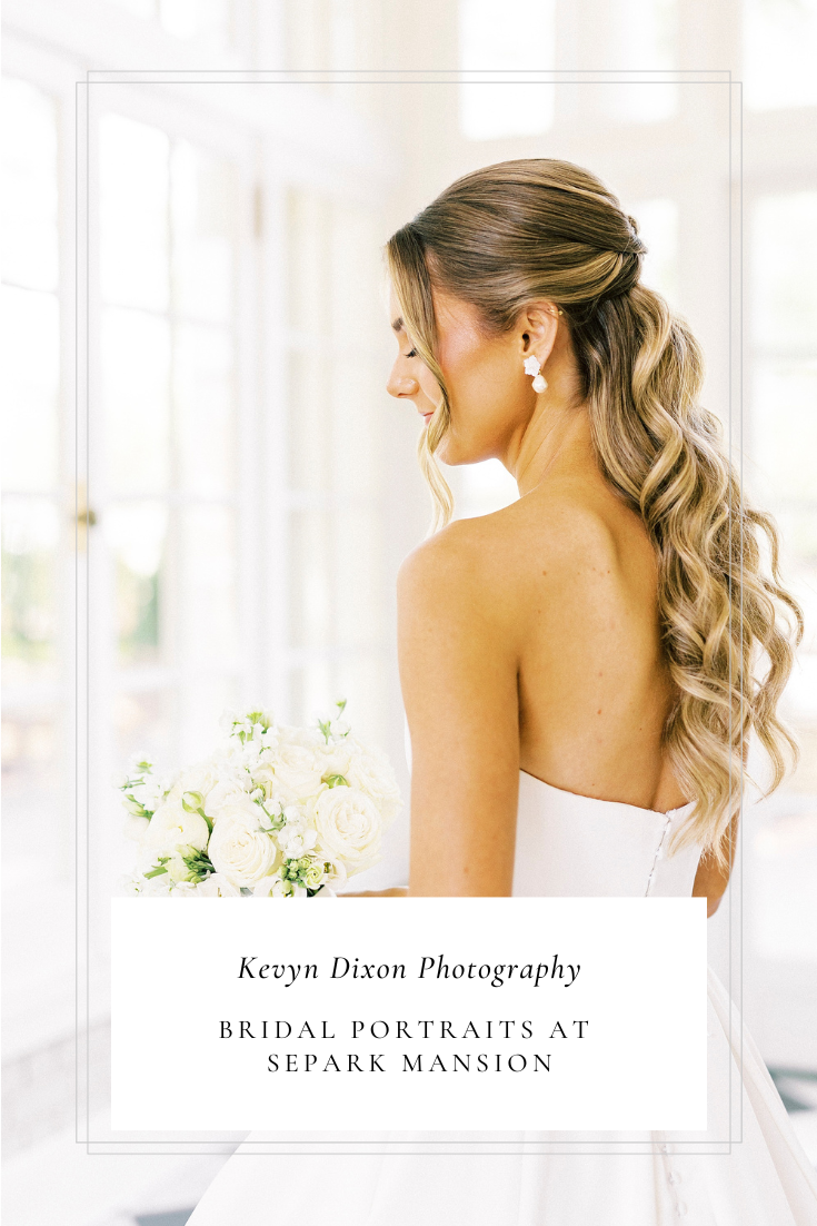 Classic Bridal Portraits at Separk Mansion with North Carolina wedding photographer Kevyn Dixon Photography