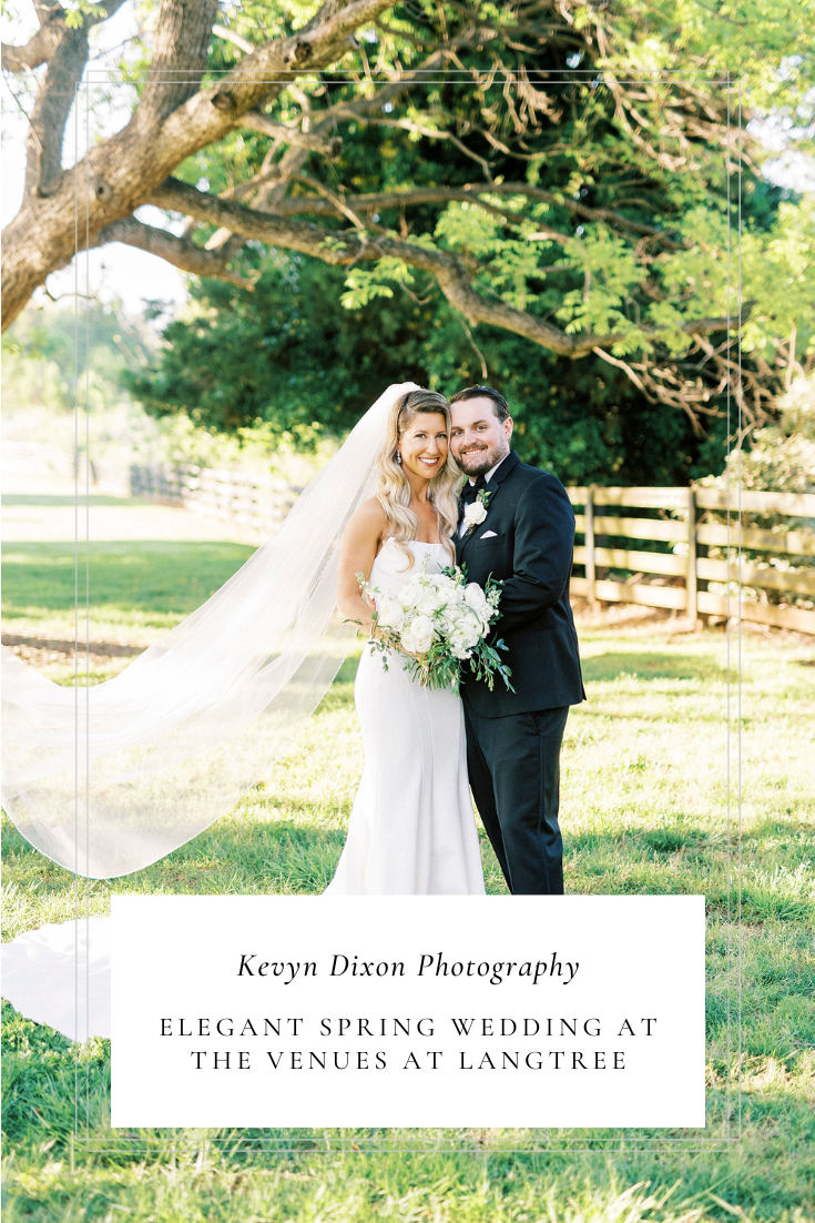 Spring Wedding at the Venues at Langtree in Mooresville NC photographed by NC wedding photographer Kevyn Dixon Photography