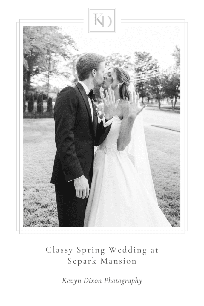 Classy Spring Wedding at Separk Mansion in Charlotte NC photographed by North Carolina wedding photographer Kevyn Dixon Photography