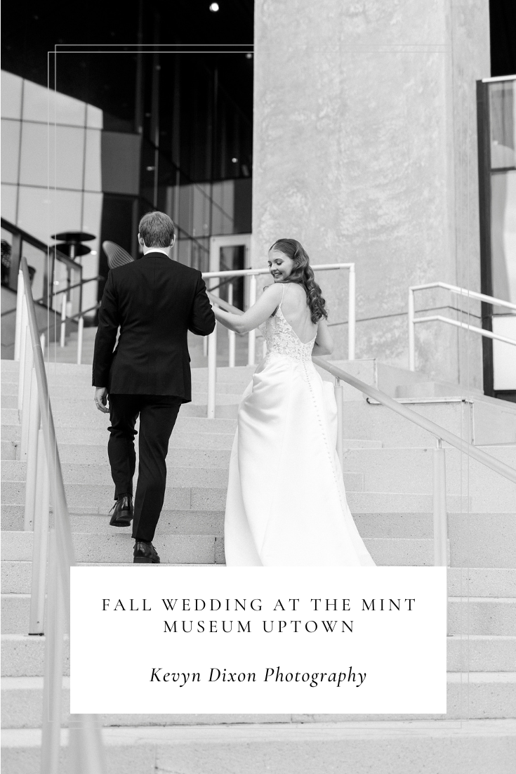 Fall Wedding at the Mint Museum Uptown in Charlotte photographed by NC wedding photographer Kevyn Dixon Photography