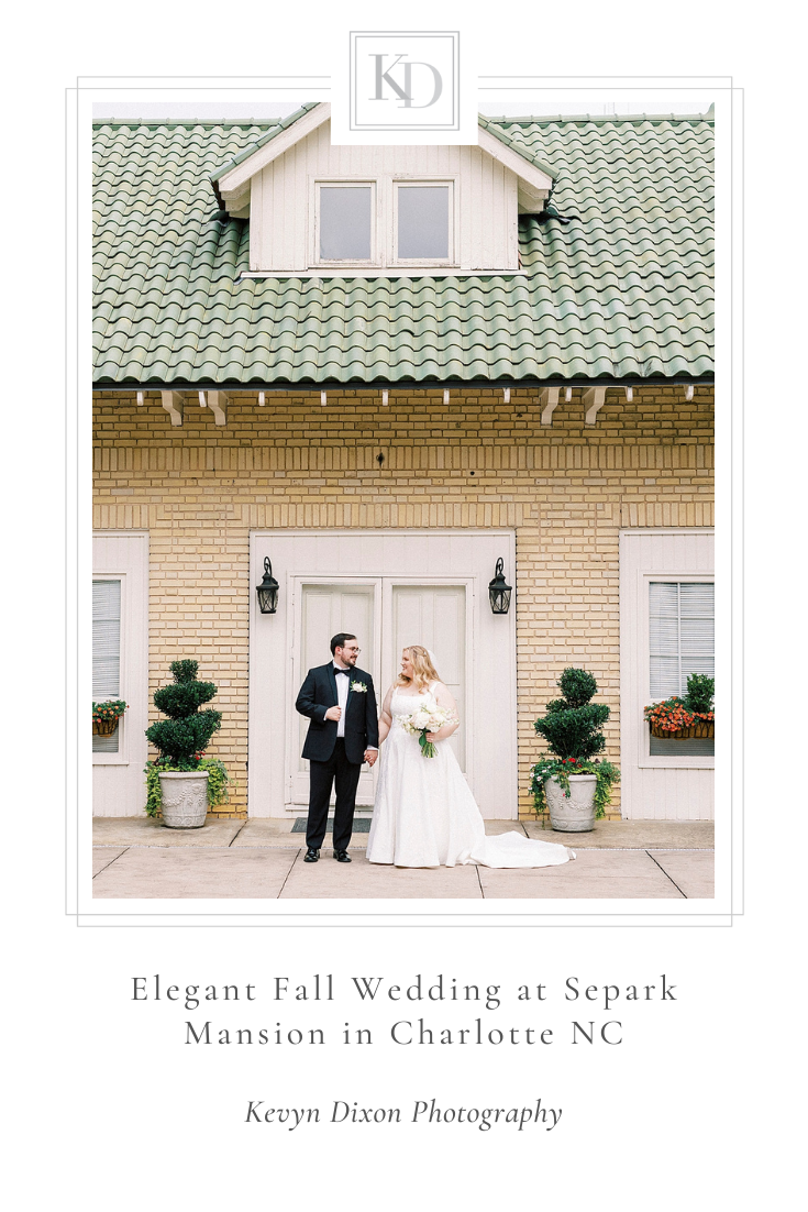 Fall wedding at Separk Mansion with personal touches photographed by Charlotte NC wedding photographer Kevyn Dixon Photography