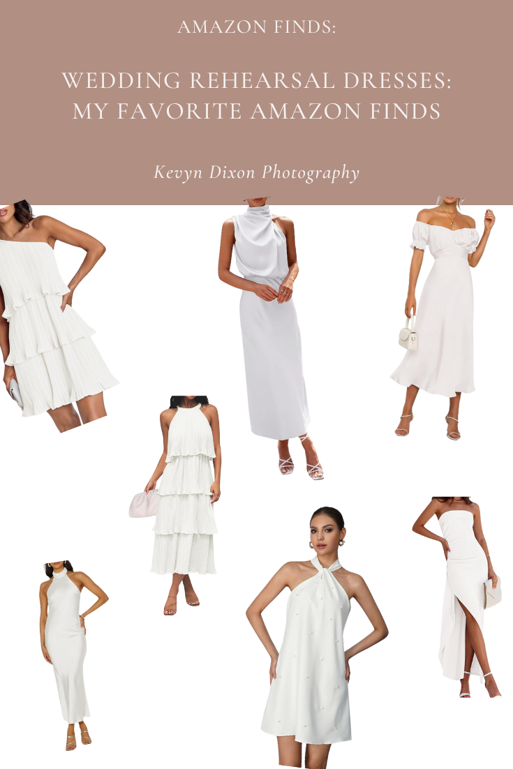 Inspiration for brides: Amazon rehearsal dinner dresses shared by wedding photographer Kevyn Dixon Photography