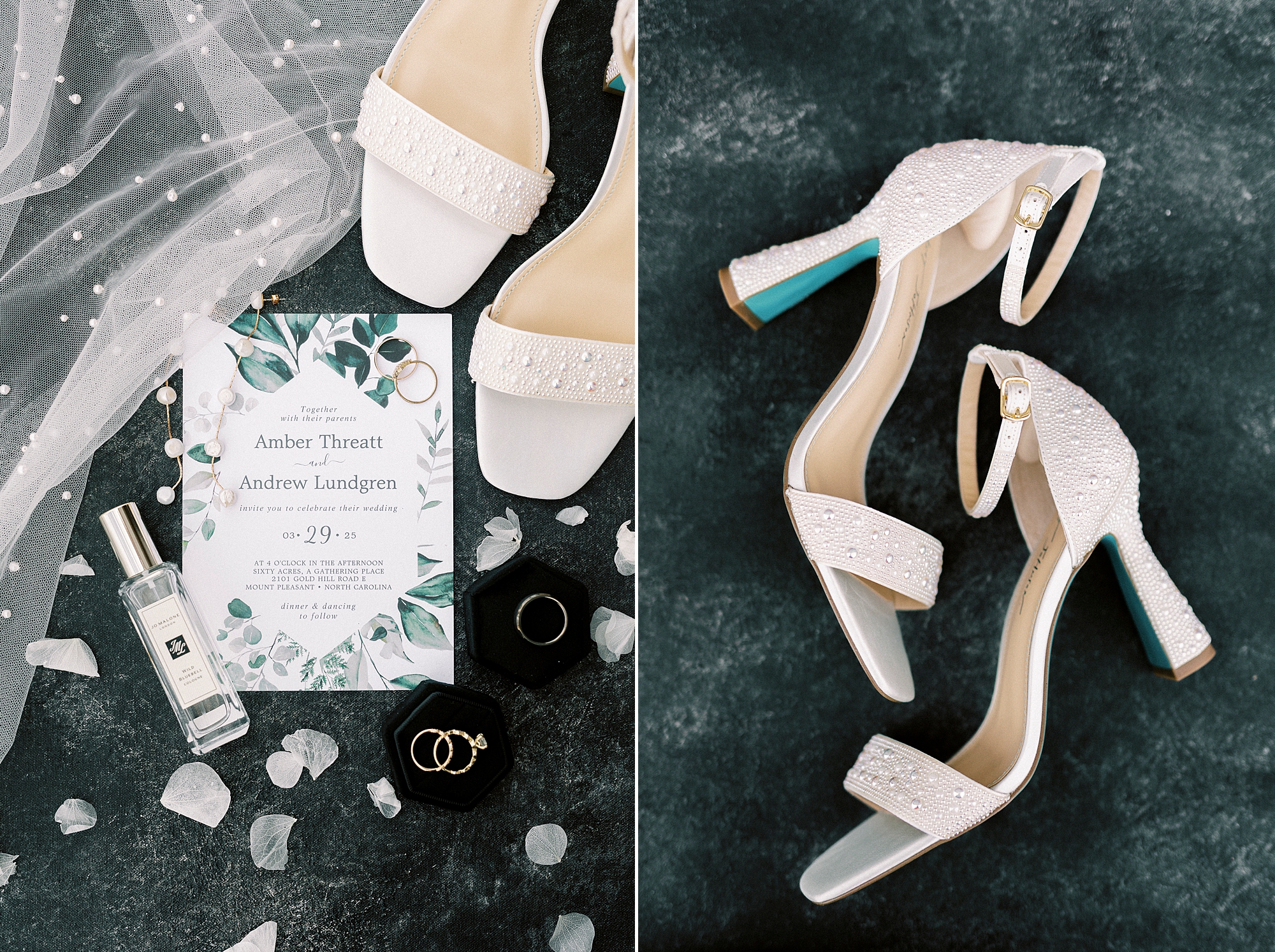 black and white details for rust wedding at Sixty Acres Farm