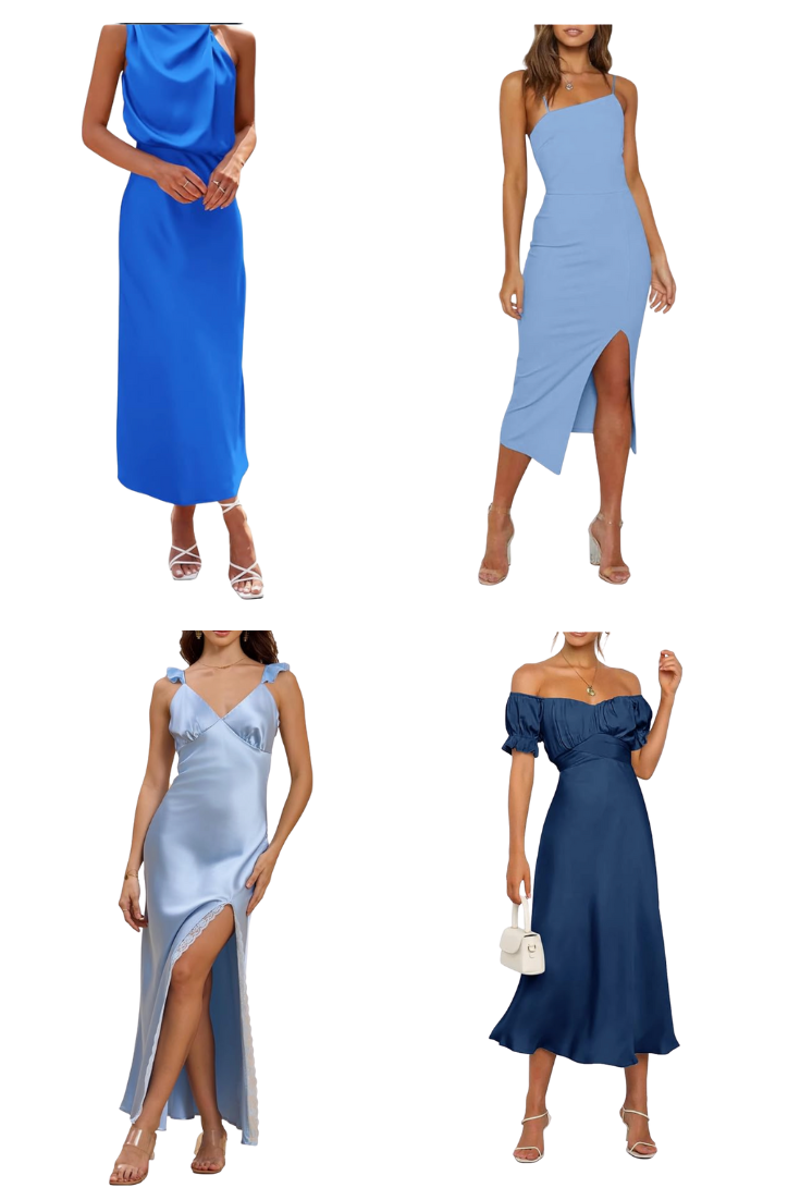 inspiration for summer wedding dresses from Amazon shared by NC wedding photographer