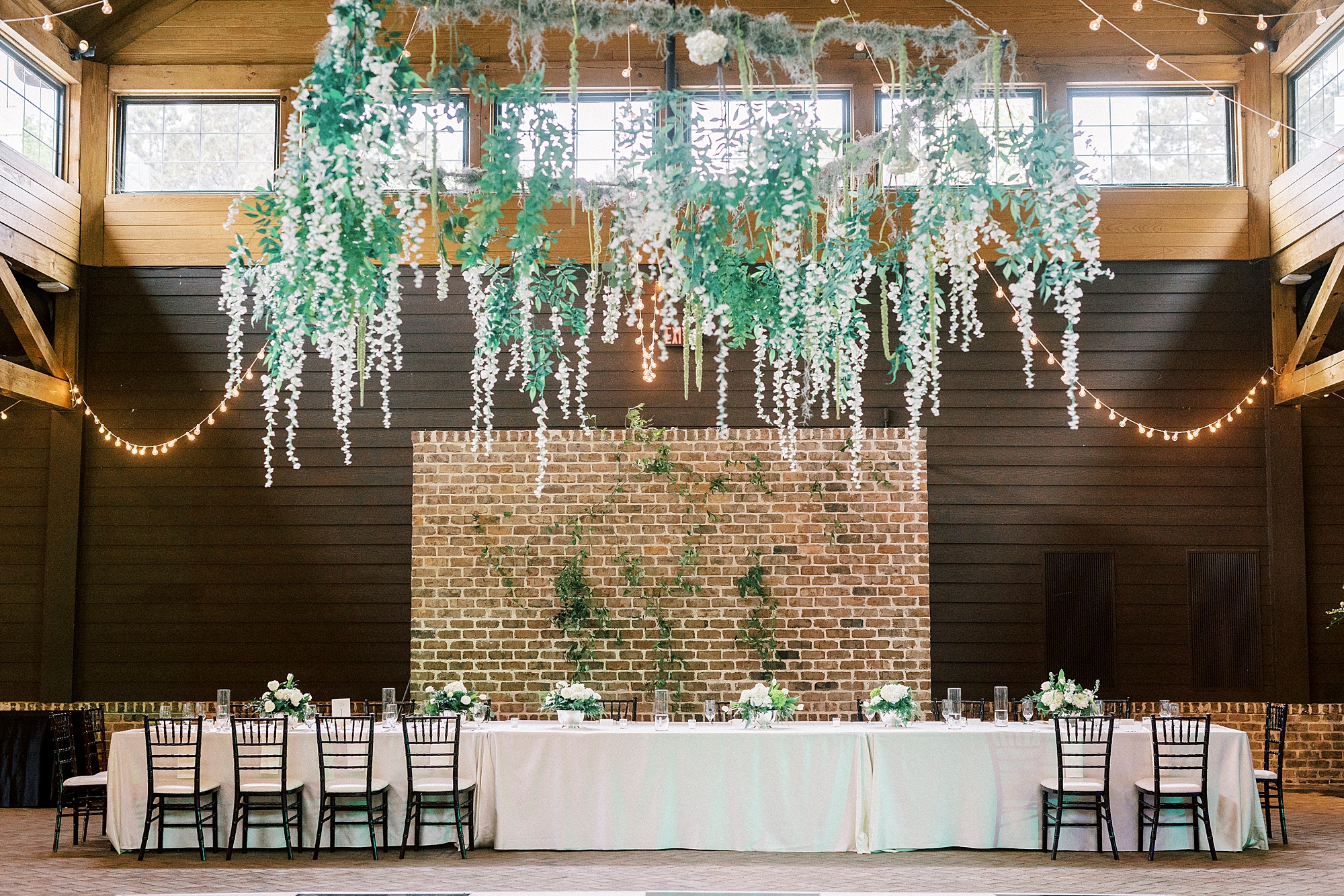 greenery hangs from ceiling of the Sutherland Pavilion 