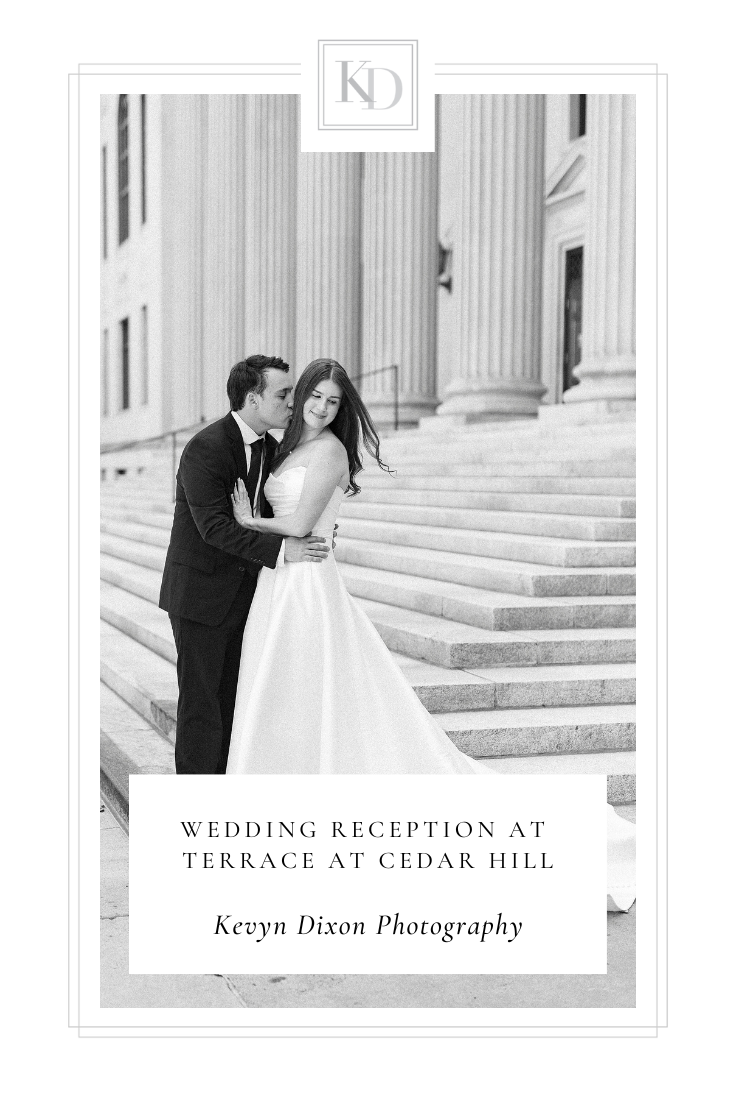 Wedding Reception at Terrace at Cedar Hill photographed by Charlotte NC wedding photographer Kevyn Dixon Photography