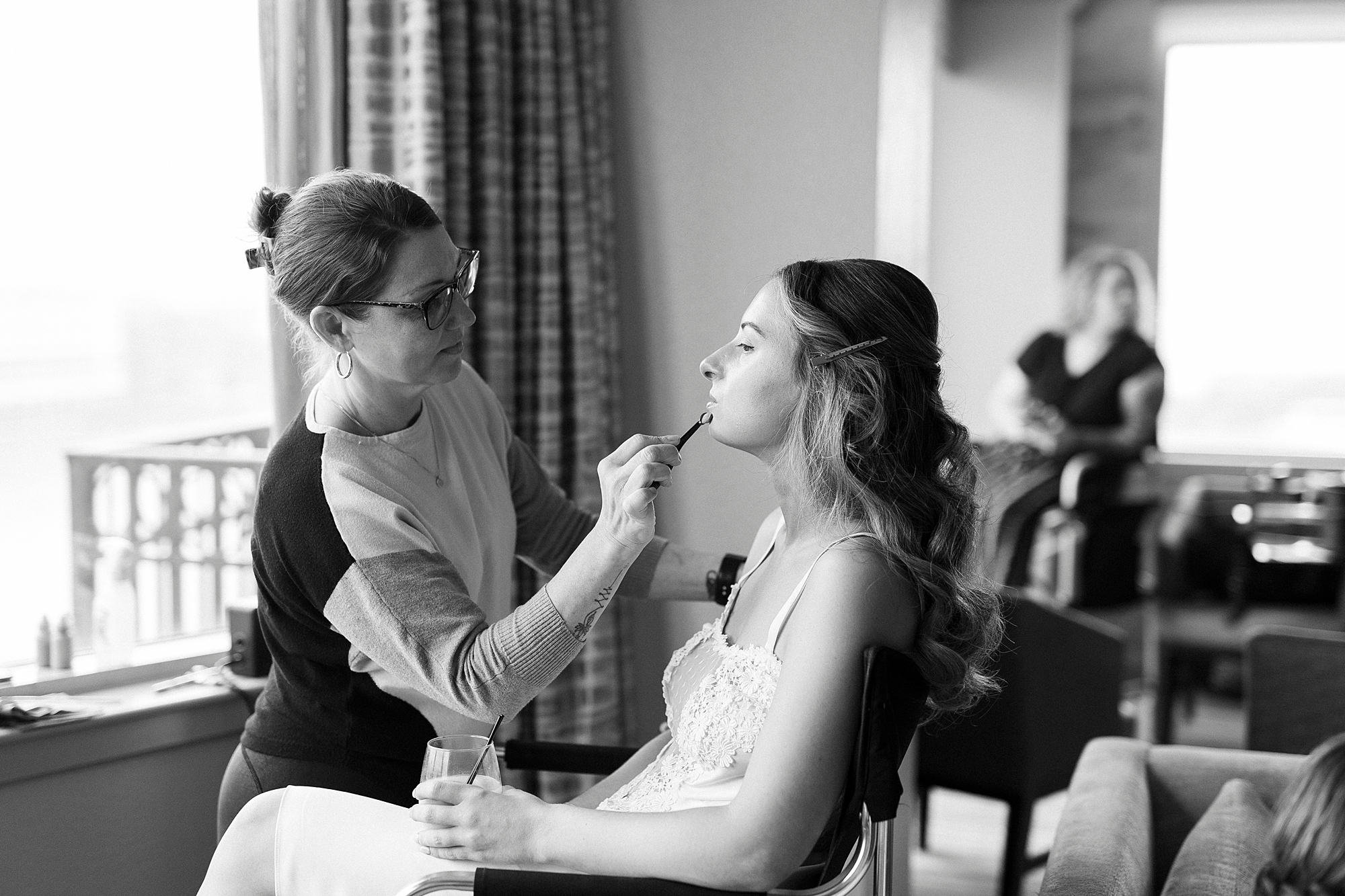 bride getting ready