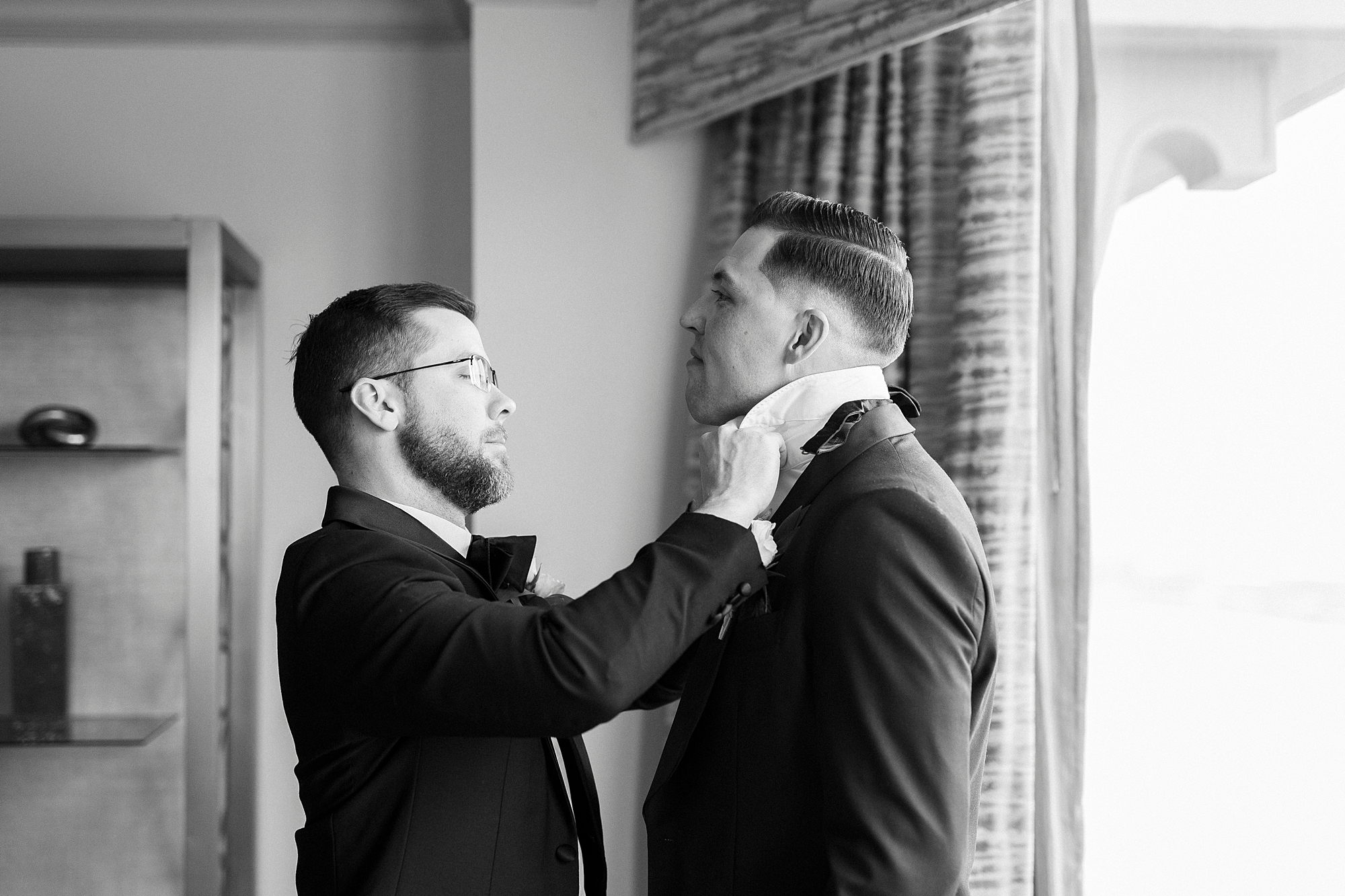 groom getting ready