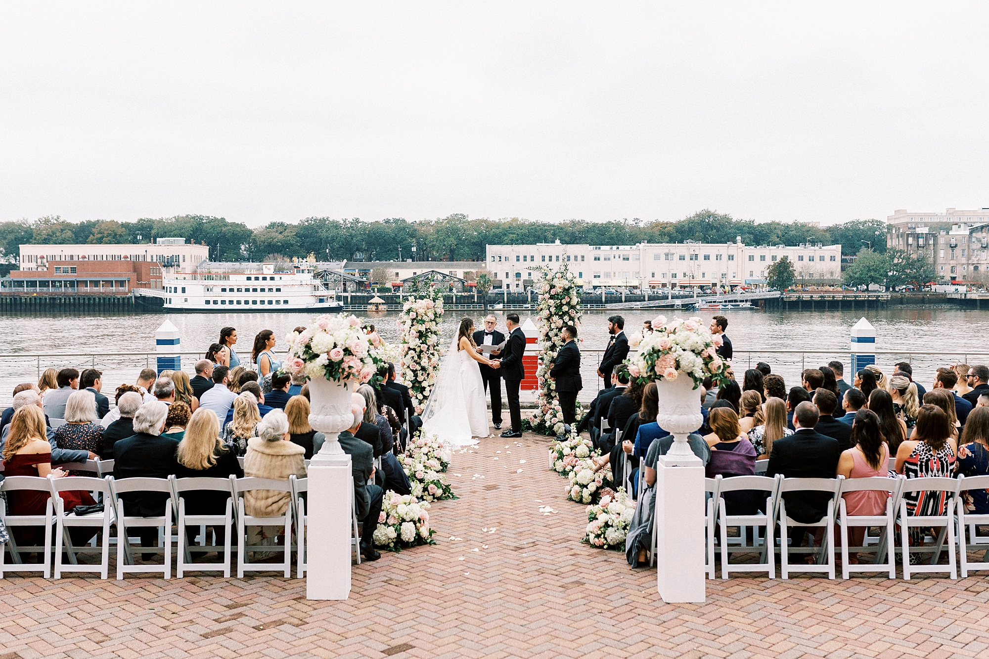 Waterfront Wedding ceremony at The Westin Savannah