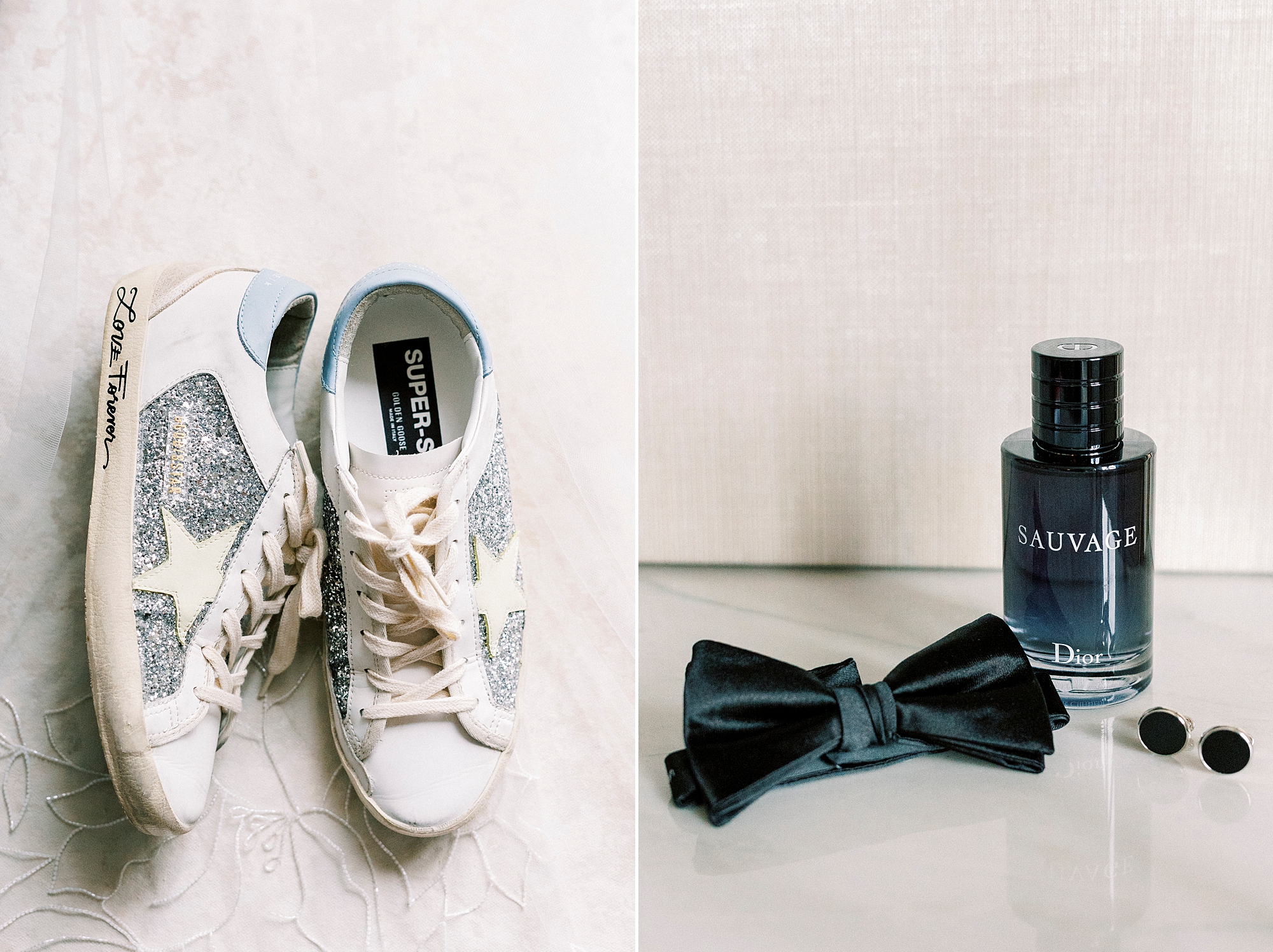 bride and groom wedding details 