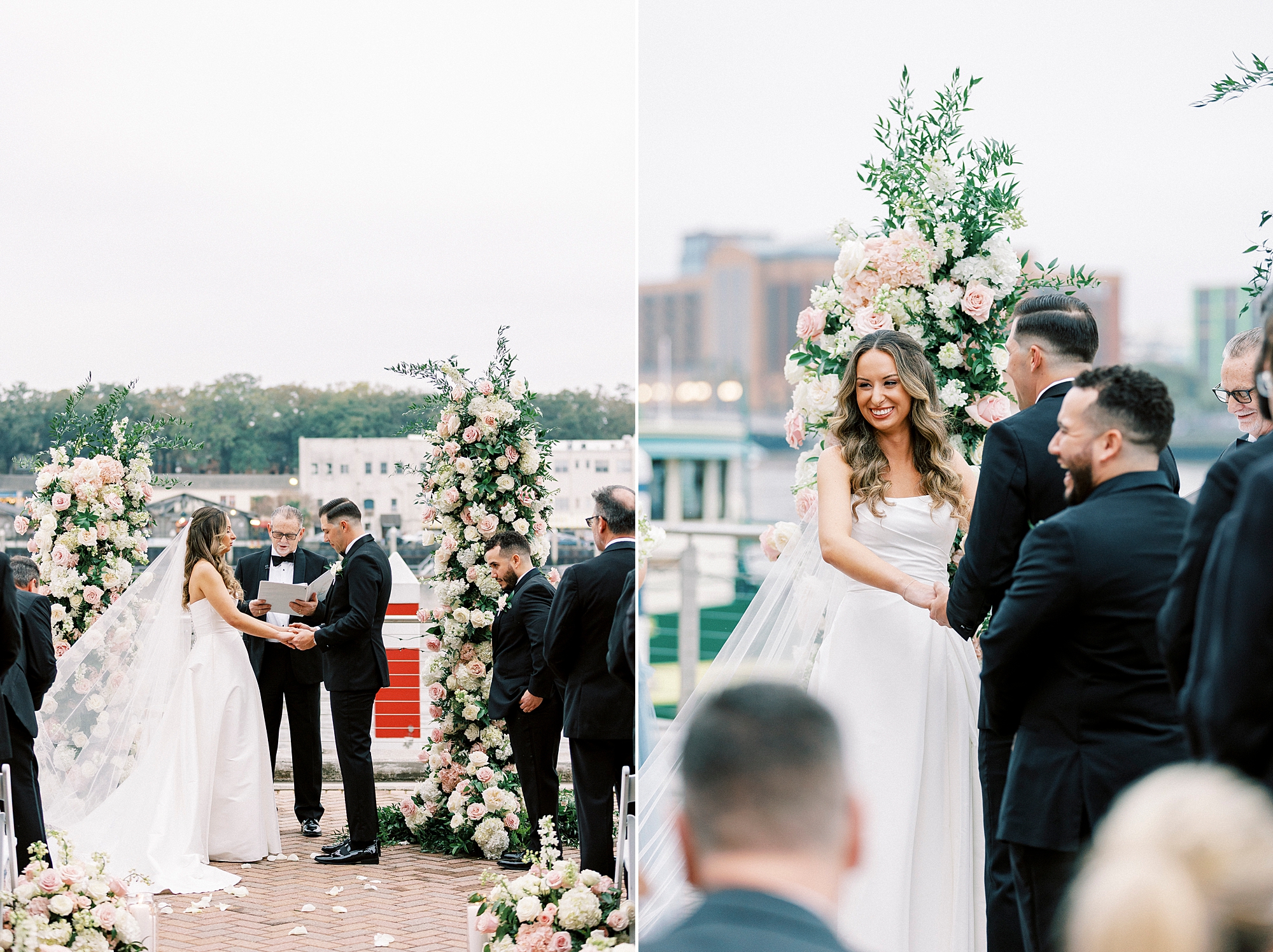 outdoor wedding ceremony on the river in Savannah, GA
