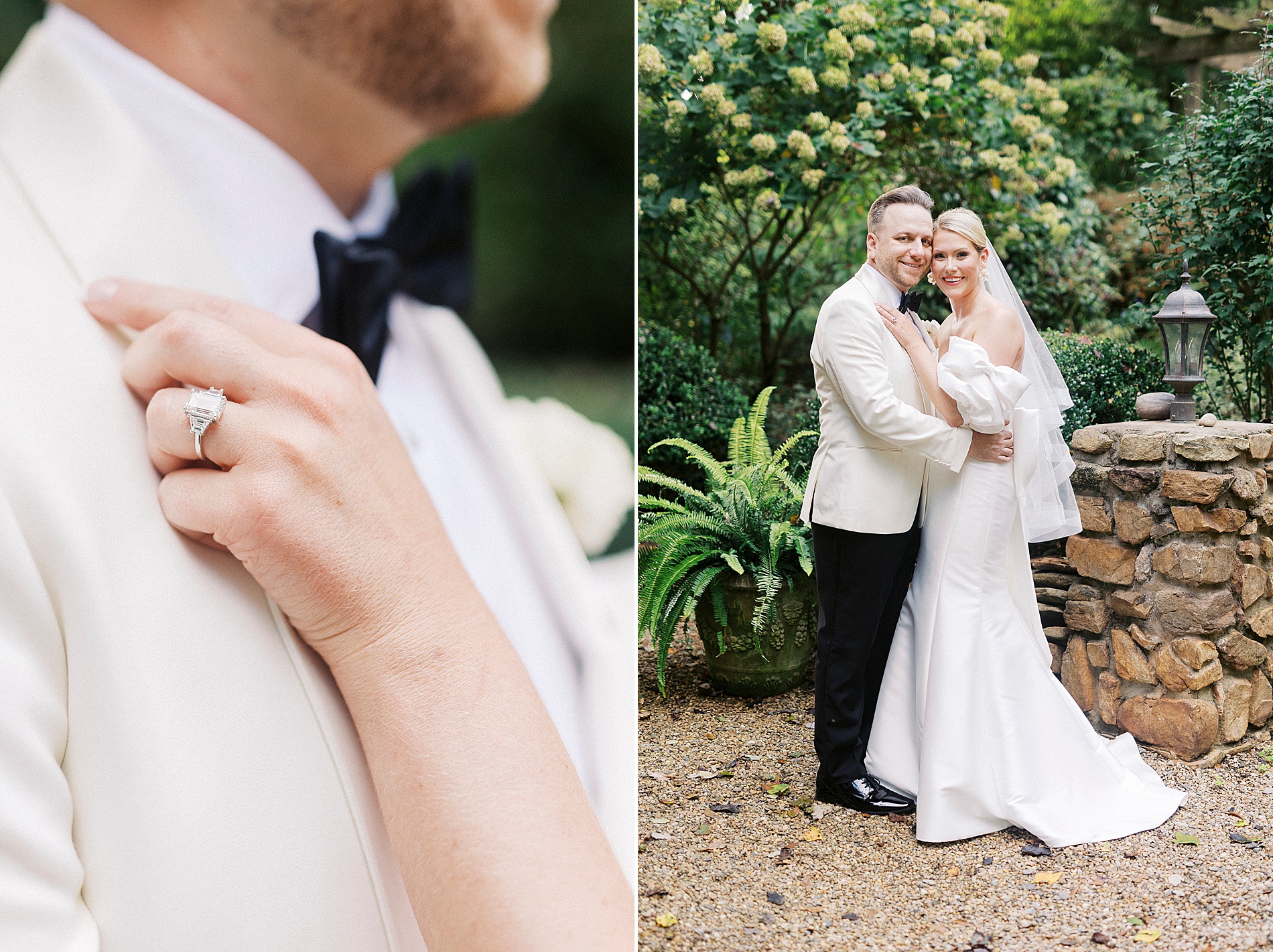 romantic wedding portraits from NC wedding