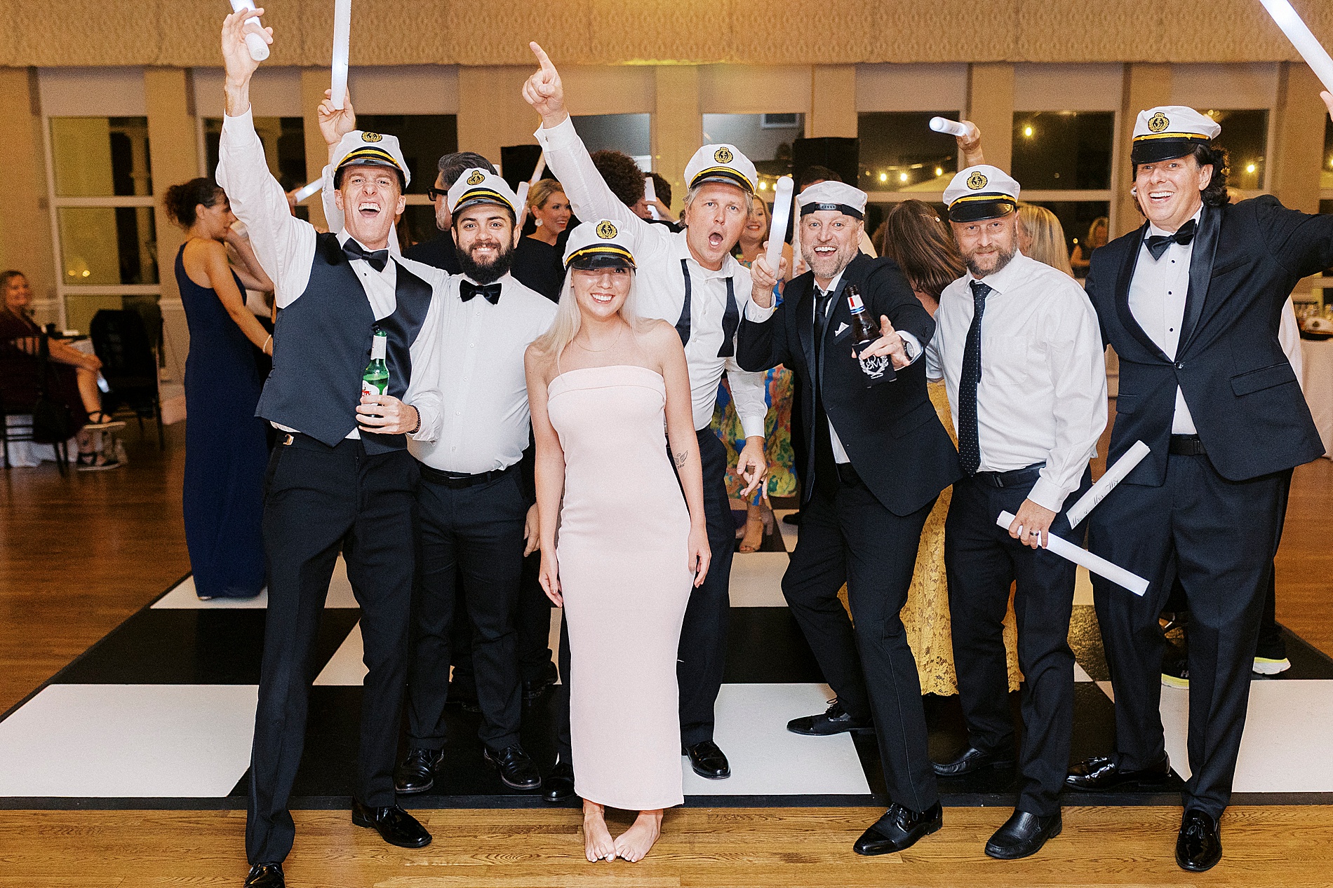 group photo at Gaston Country Club Wedding