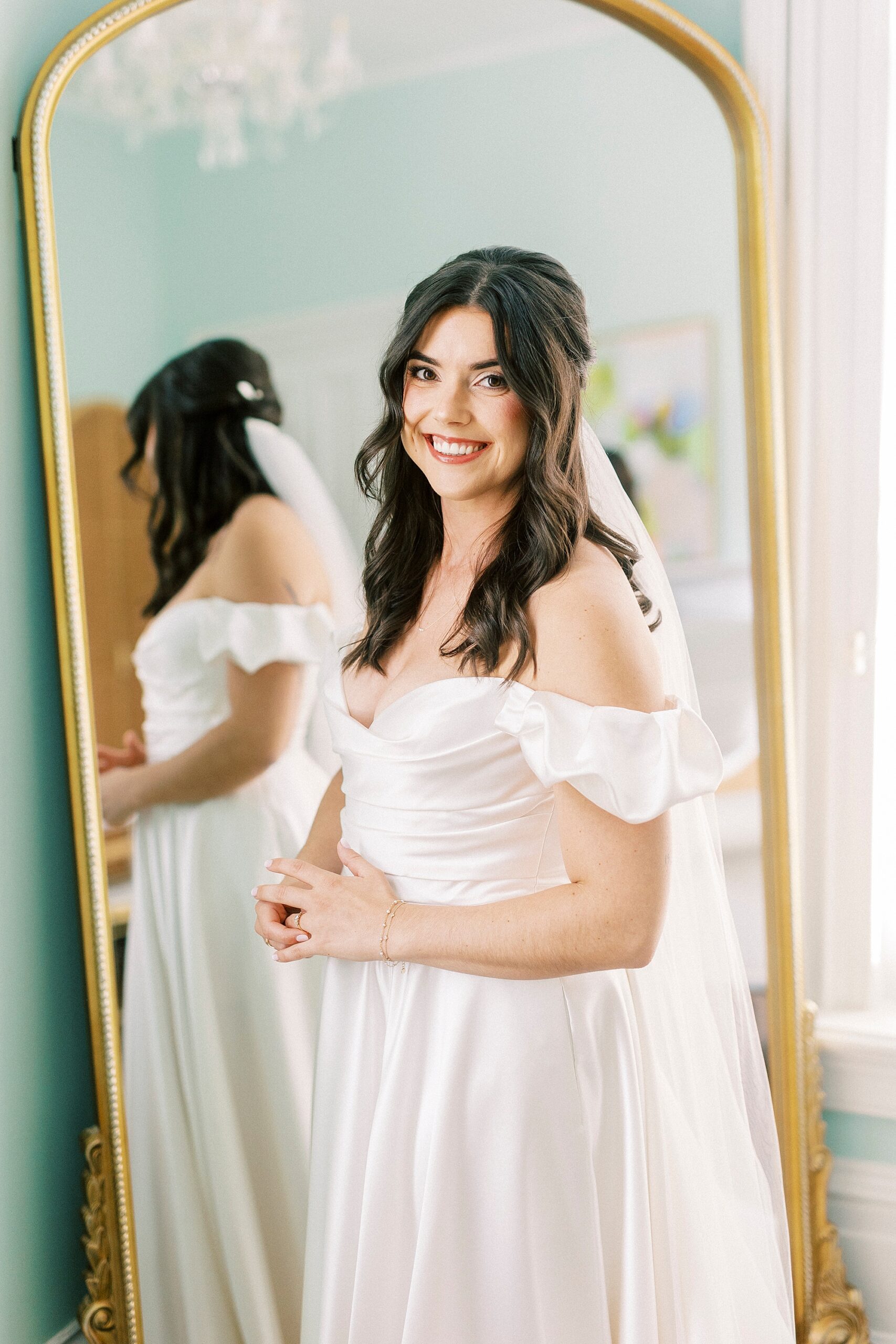 bride in wedding dress