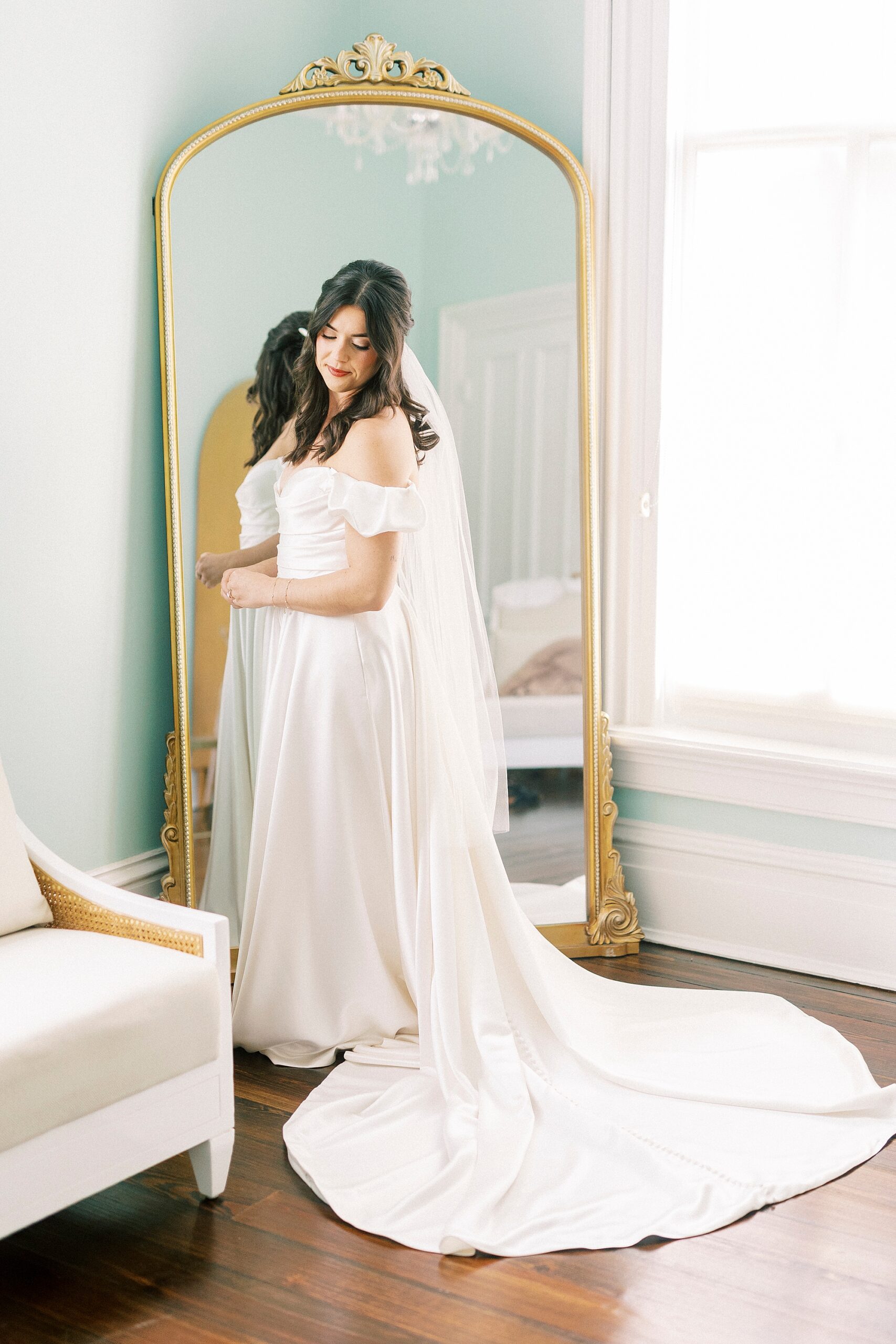 bridal portraits from  French-Inspired Wedding at The Merrimon-Wynne House in Raleigh, NC