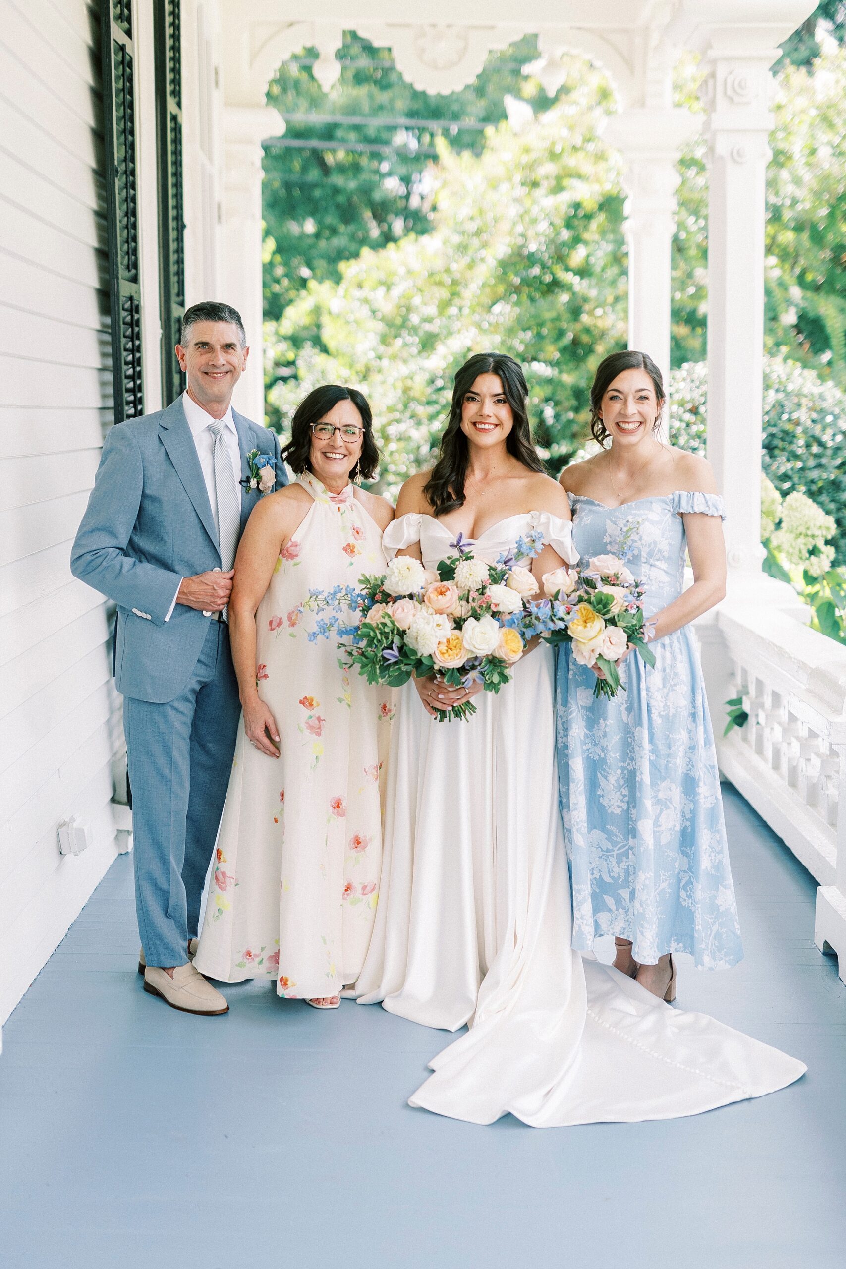 family portraits from  French-Inspired Wedding at The Merrimon-Wynne House in Raleigh, NC