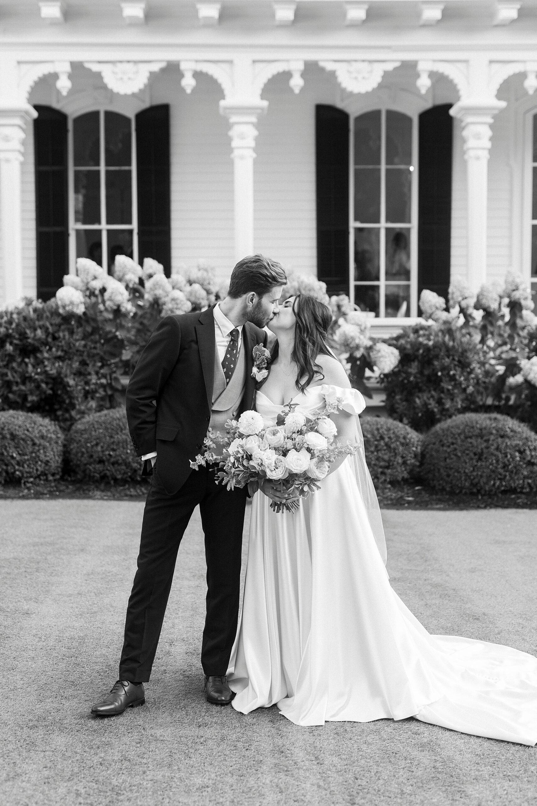 timeless wedding portraits from French-Inspired Wedding at The Merrimon-Wynne House
