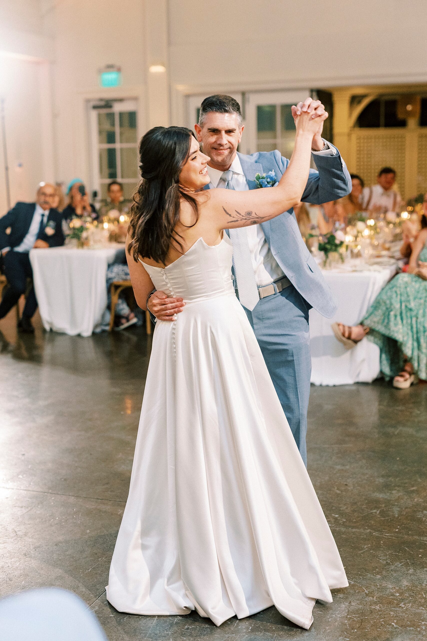 bride dances with father 