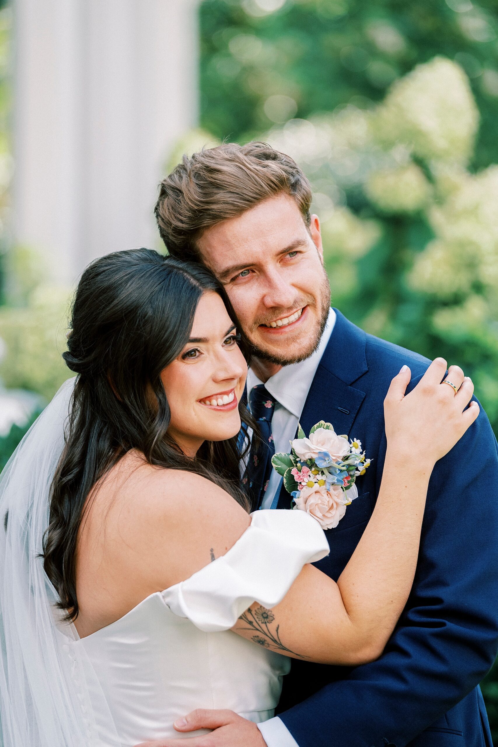 wedding portraits at The Merrimon-Wynne House in Raleigh, NC