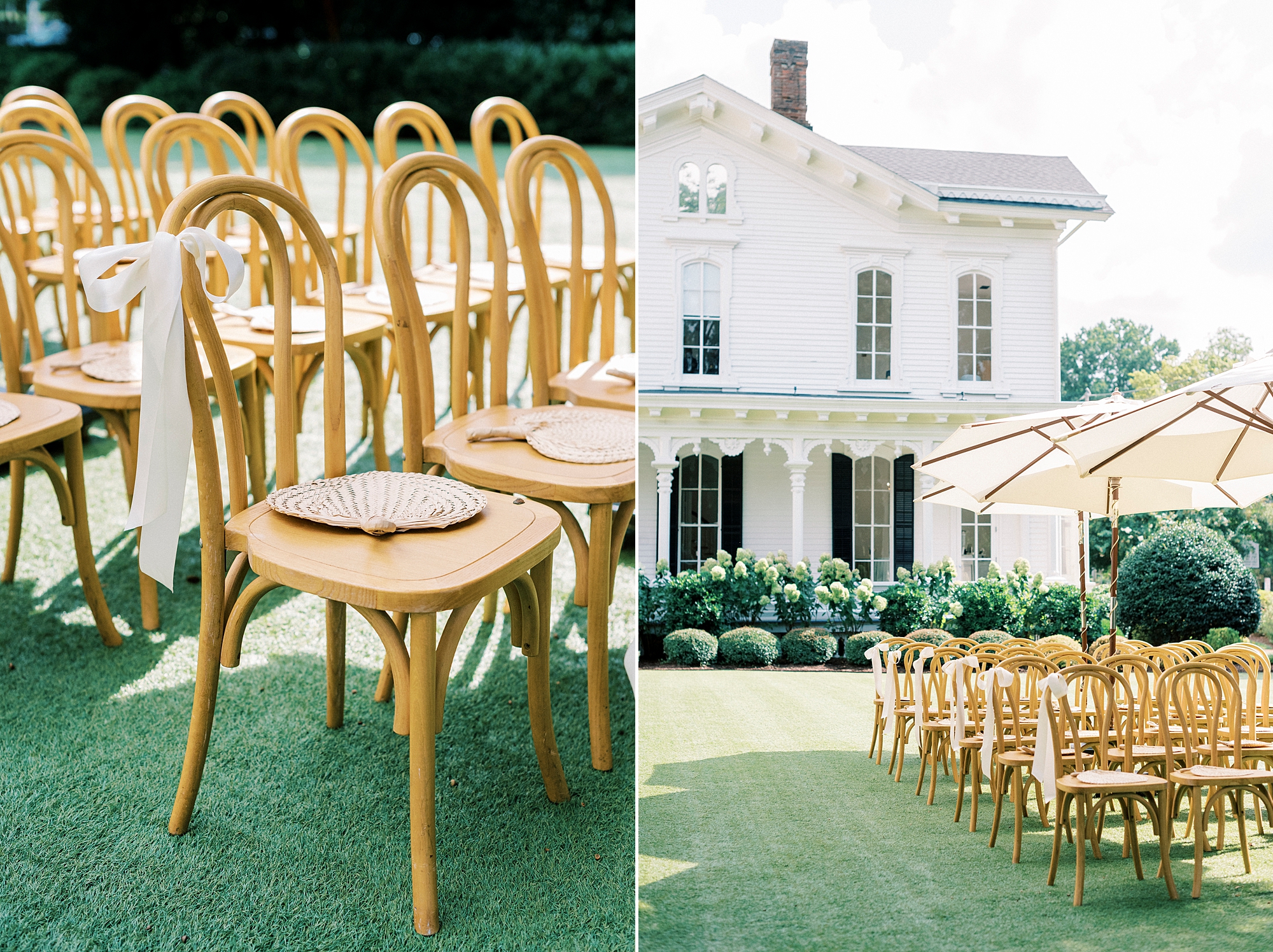 chairs on the lawn of The Merrimon-Wynne House  