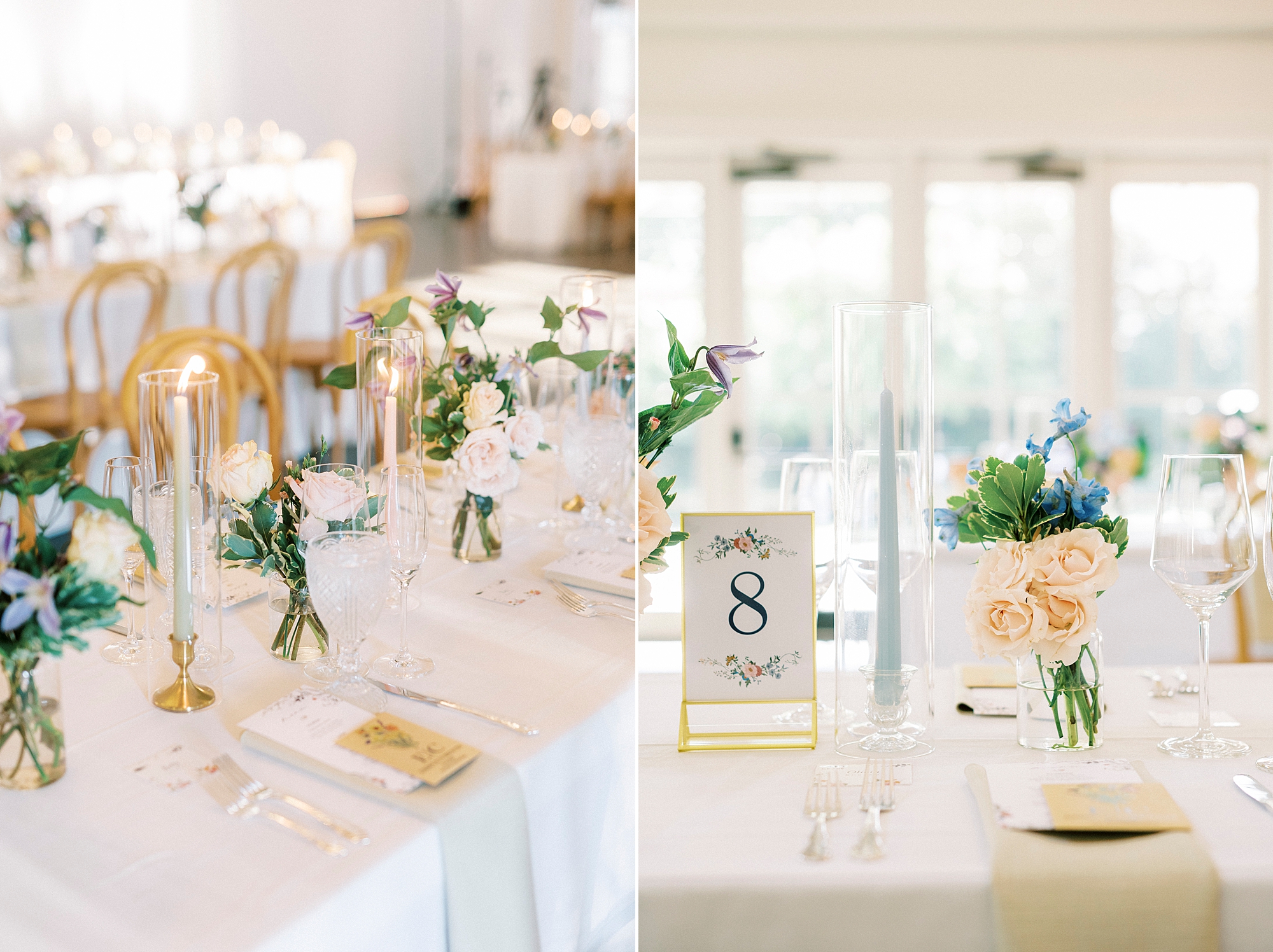 elegant tablescape at  French-Inspired Wedding at The Merrimon-Wynne House in Raleigh, NC