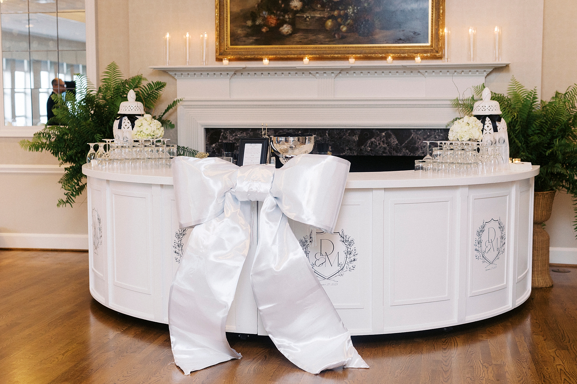 elegant wedding reception at Gaston Country Club in Gastonia NC