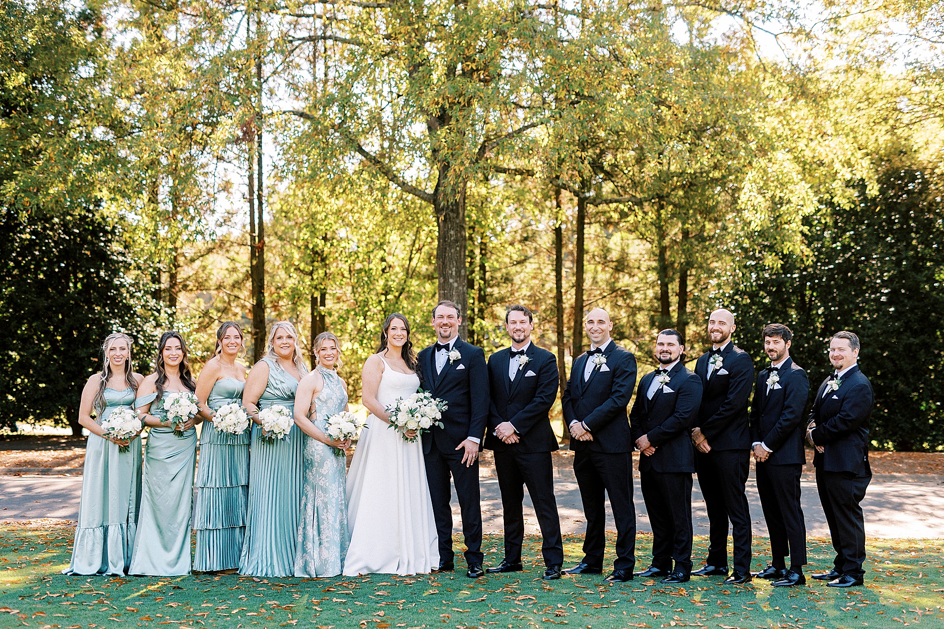 wedding party portraits 