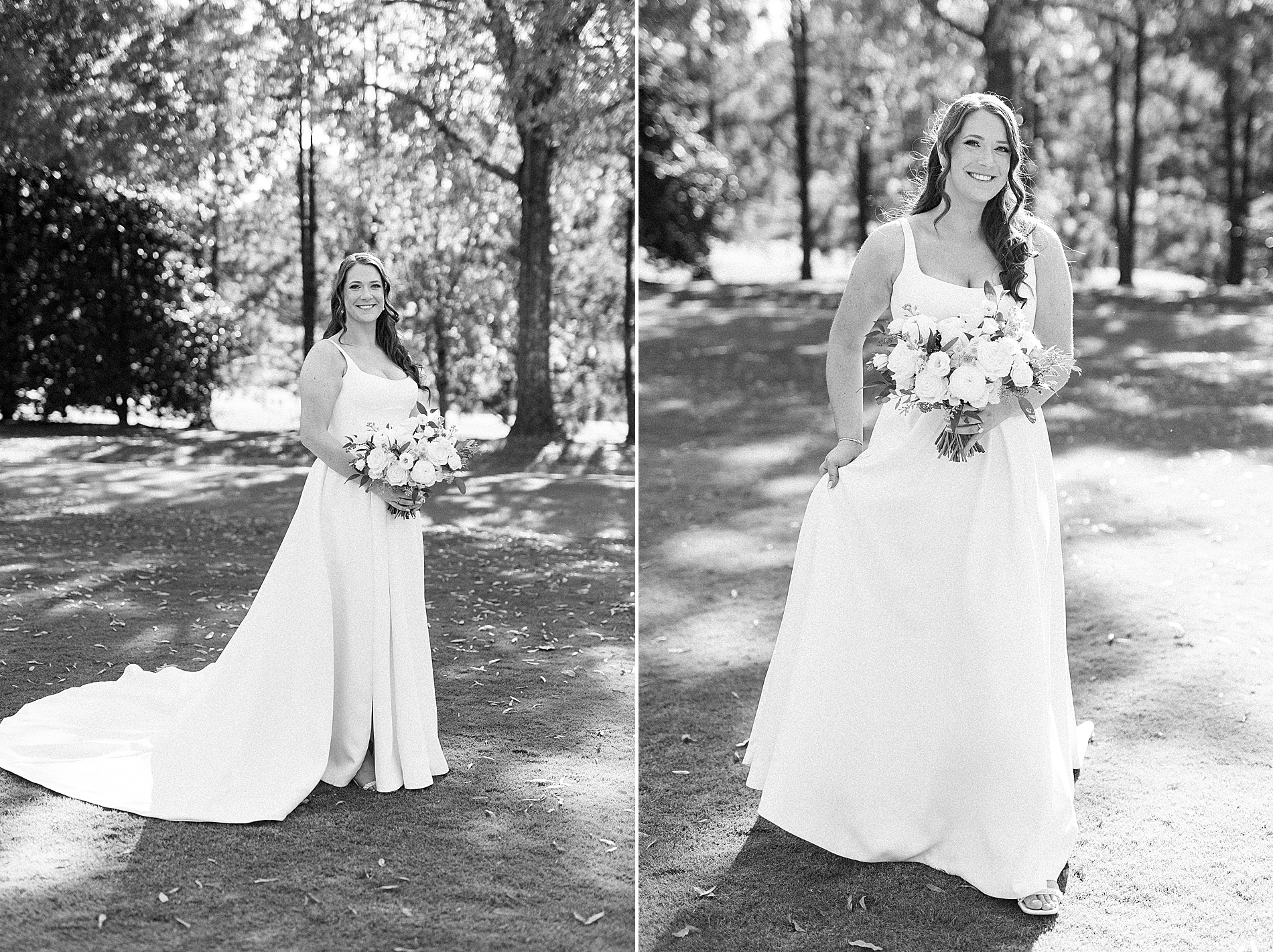 timeless bridal portraits at Providence Country Club in Charlotte, NC