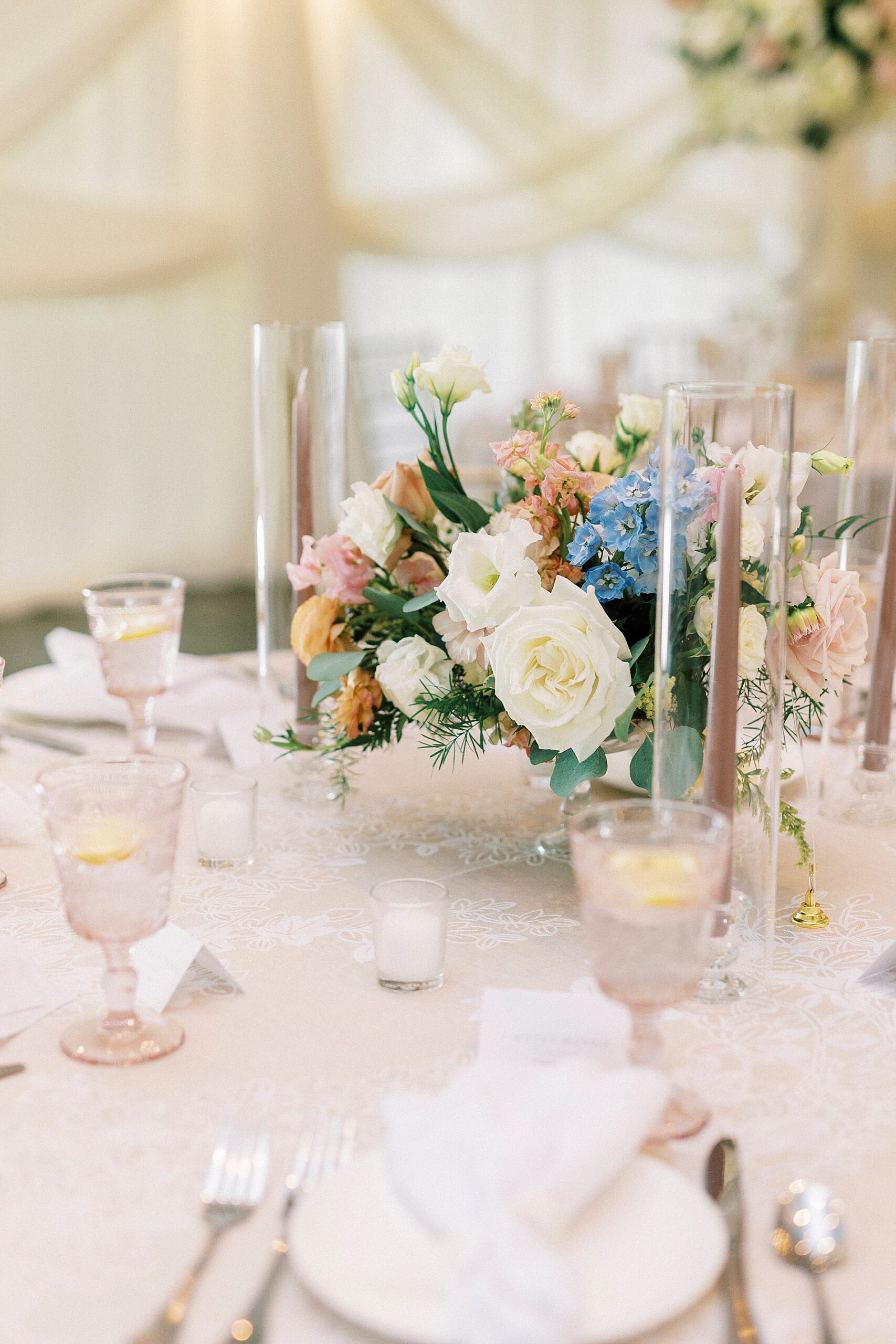 elegant tablescape from The Brawley Estate Wedding