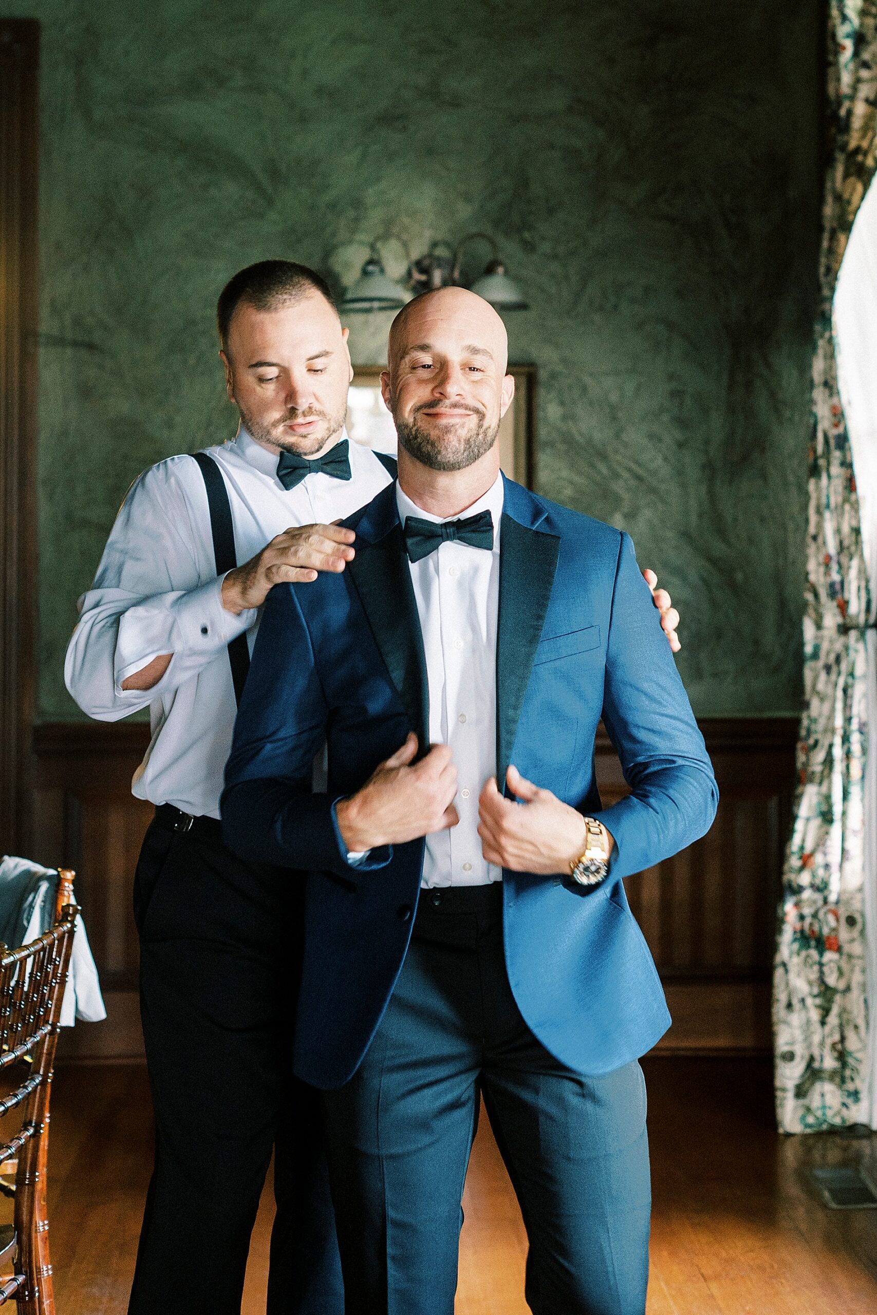 groom getting ready
