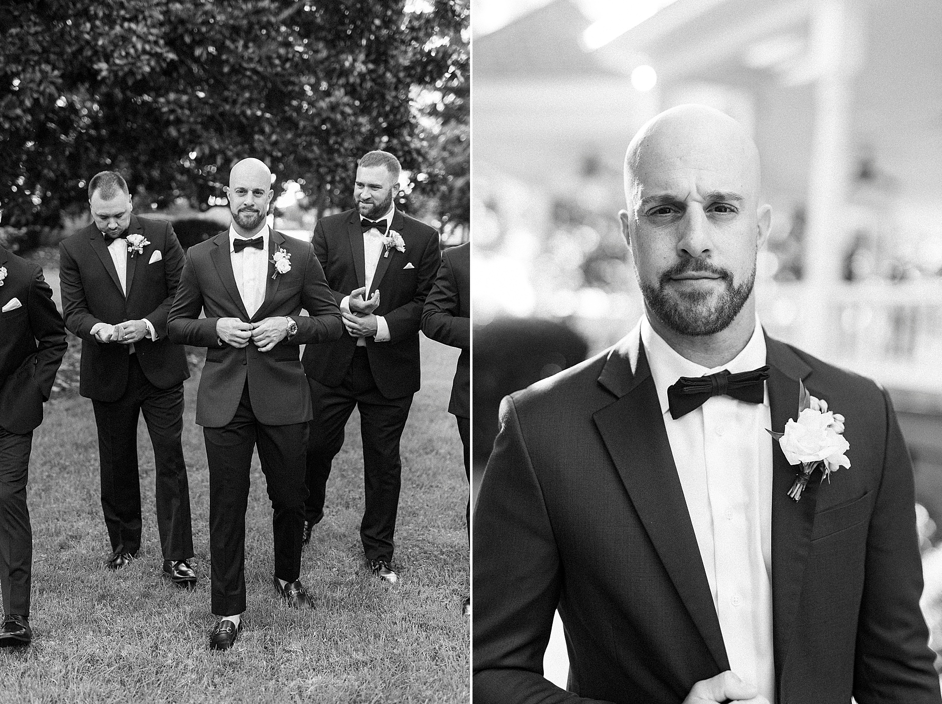 timeless groom portraits with groomsmen