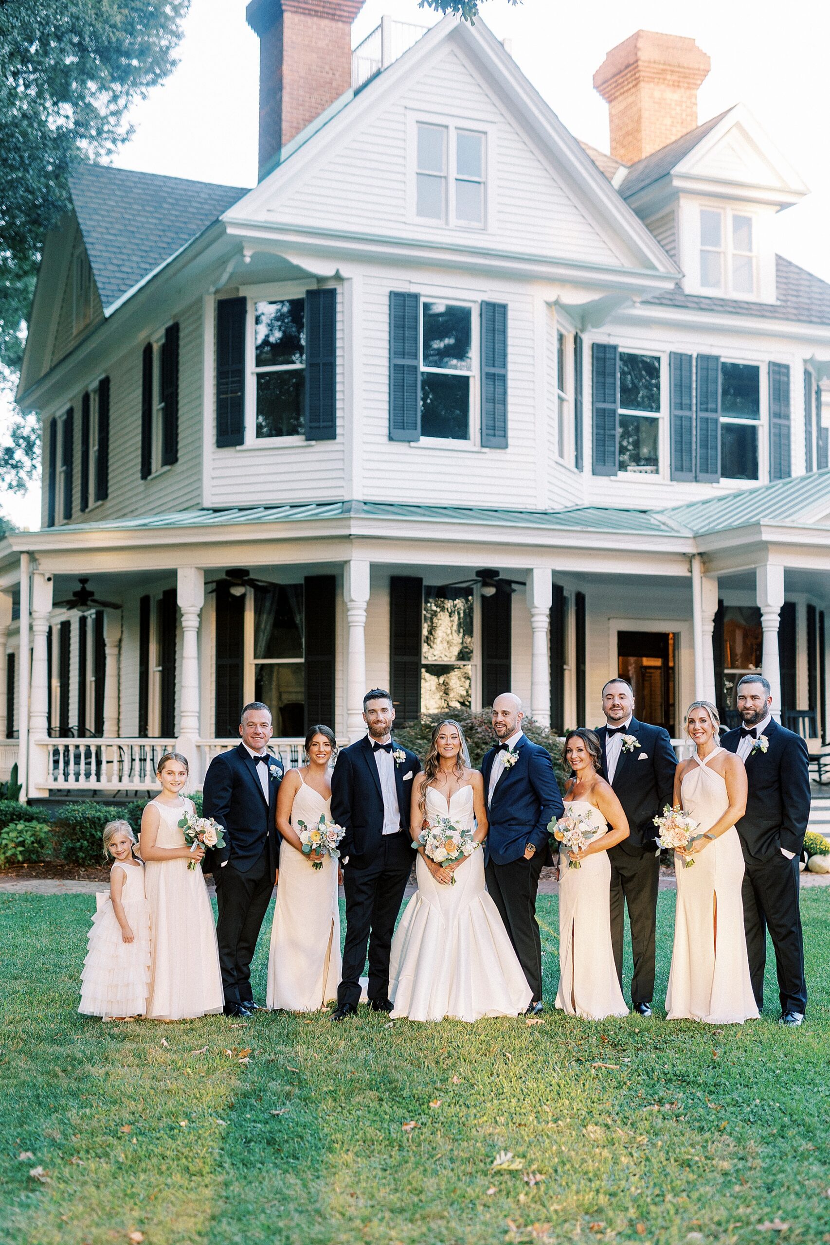 wedding party portraits at The Brawley Estate Wedding