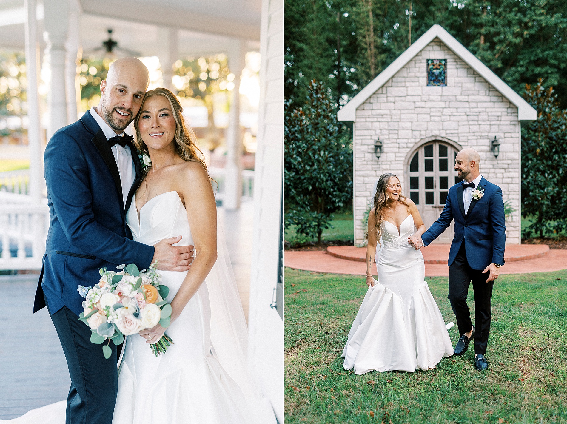 timeless wedding portraits from elegant wedding day at The Brawley Estate