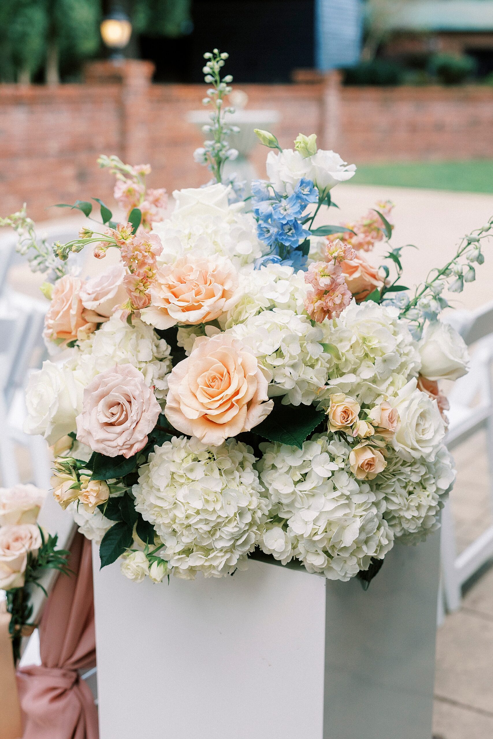 soft wedding florals