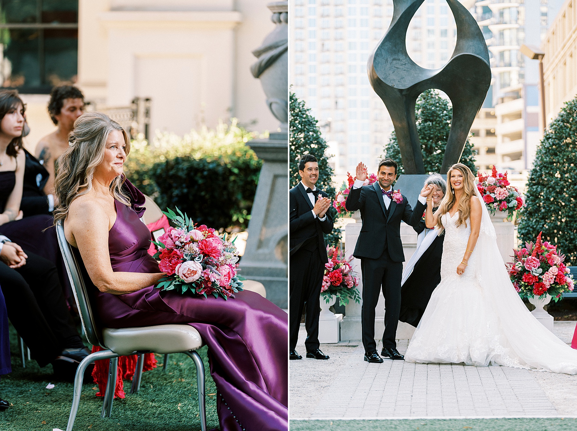 The Grand Bohemian Hotel Wedding ceremony on rooftop  