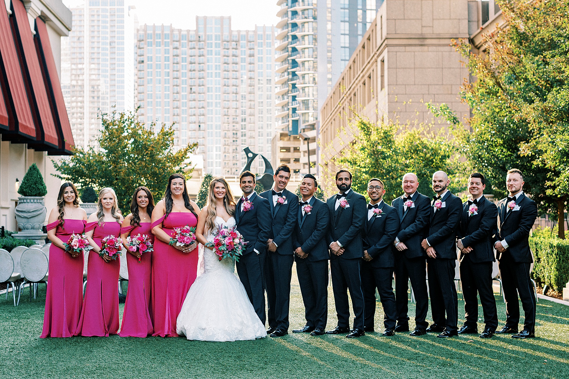 wedding party portraits 