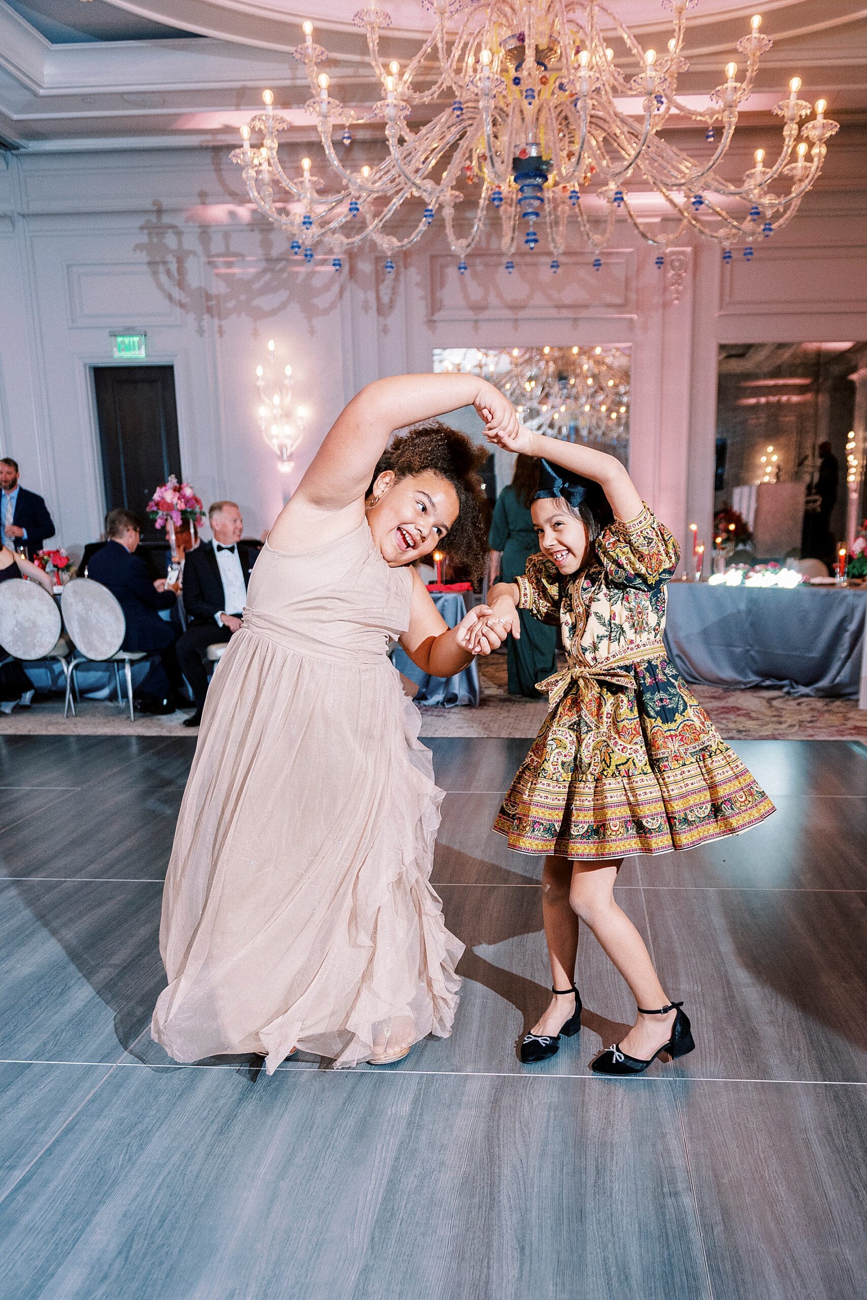 kids on dance floor at The Grand Bohemian Hotel Wedding in Uptown Charlotte, NC