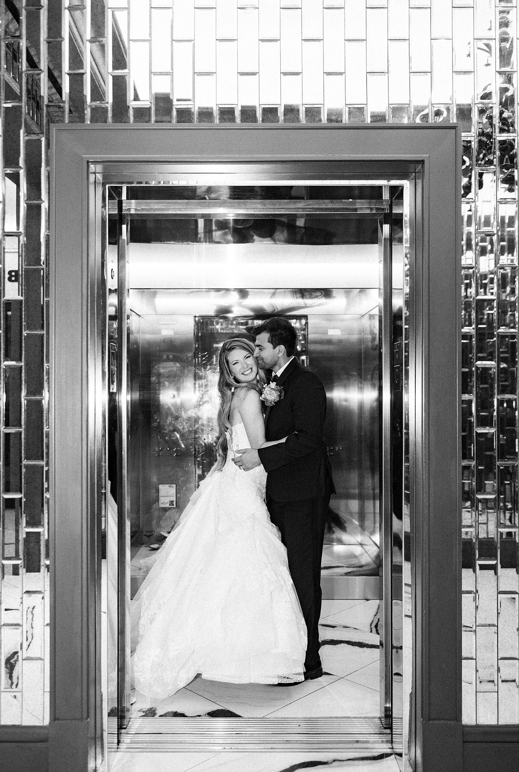 newlyweds exit The Grand Bohemian Hotel  