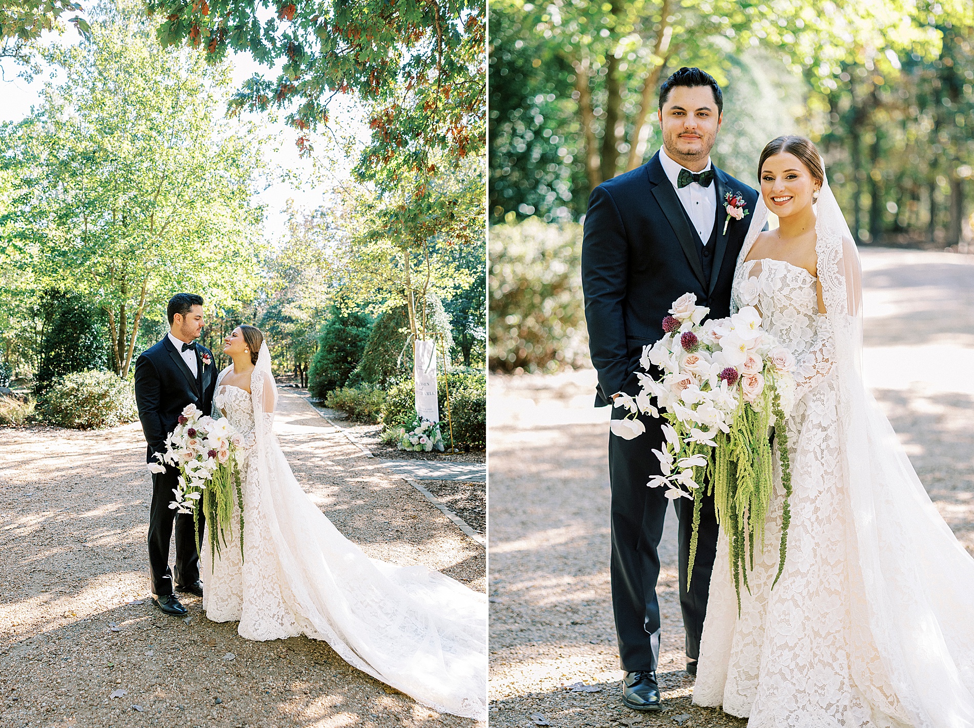 romantic wedding portraits from Morning Glory Farm Wedding in Monroe, NC
