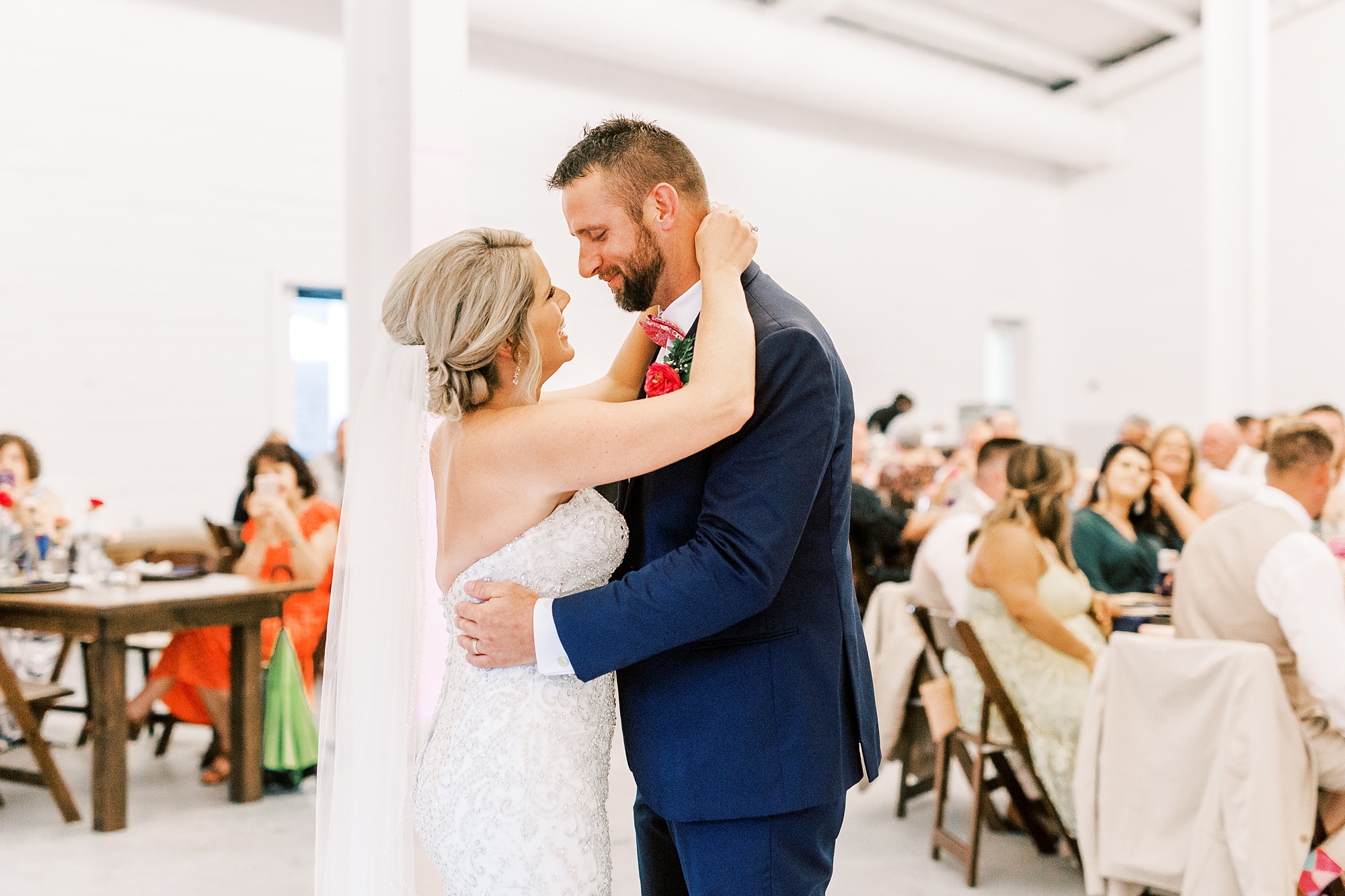 bride and groom's first dance during SC wedding reception