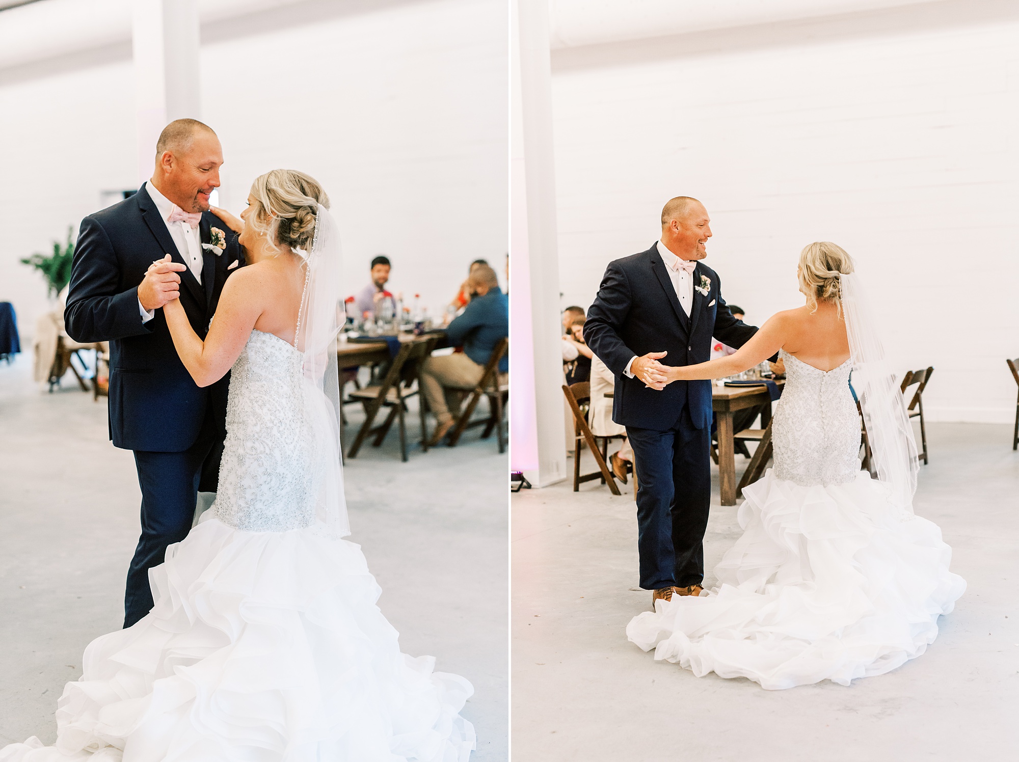 bride dances with dad during SC wedding reception