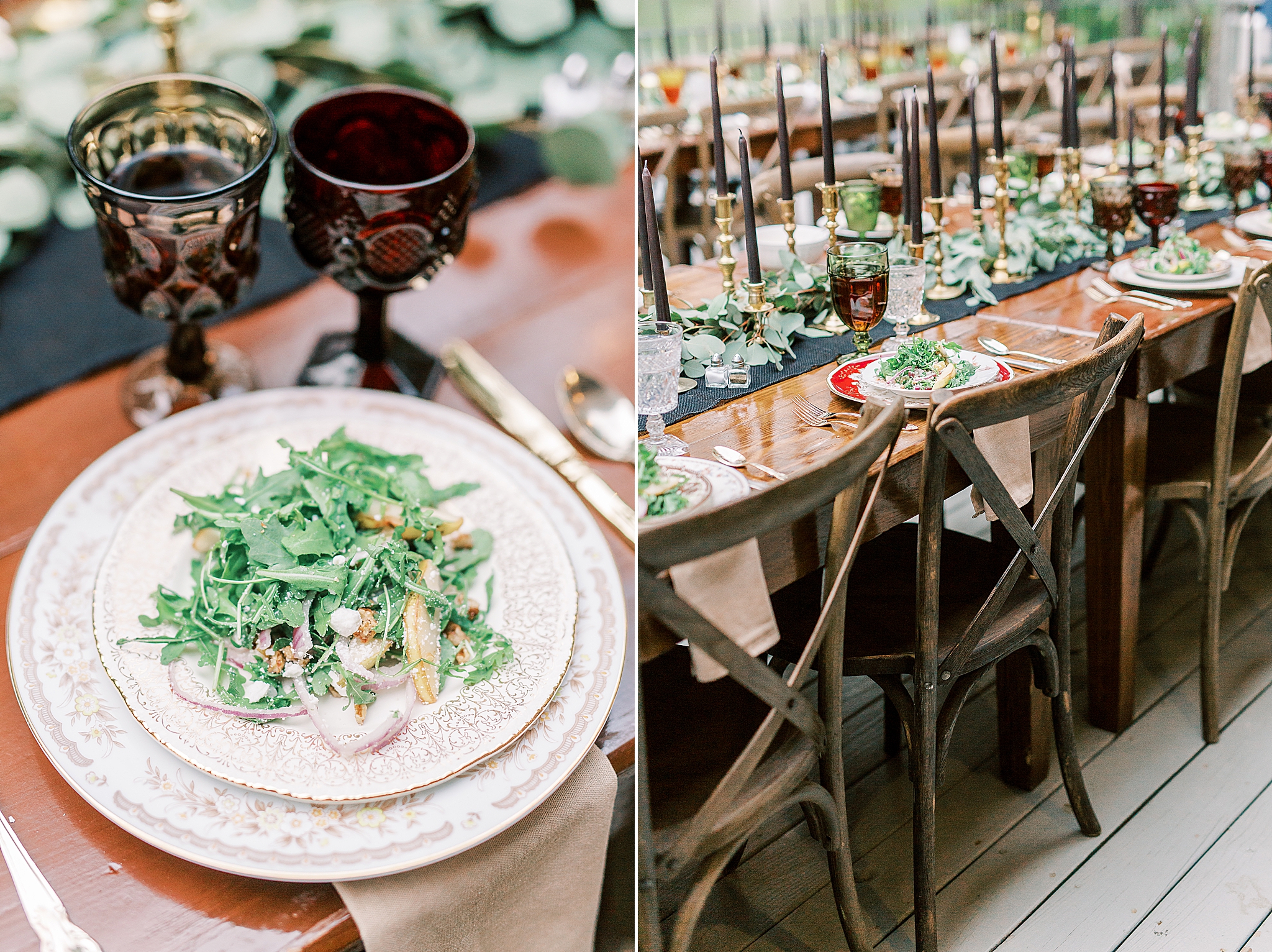 romantic vintage inspired tablescapes in Charlotte NC