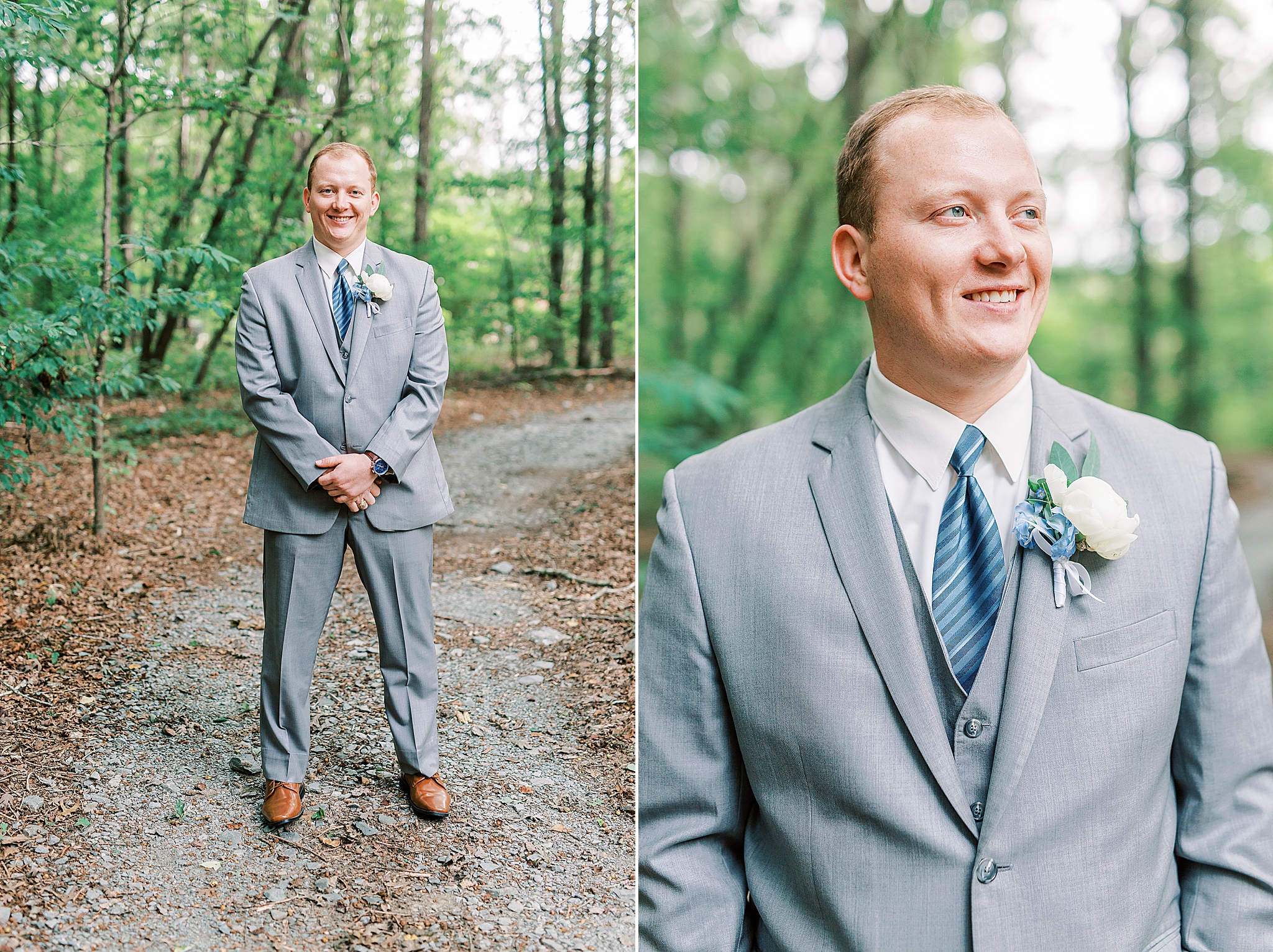 portraits of NC groom before wedding day