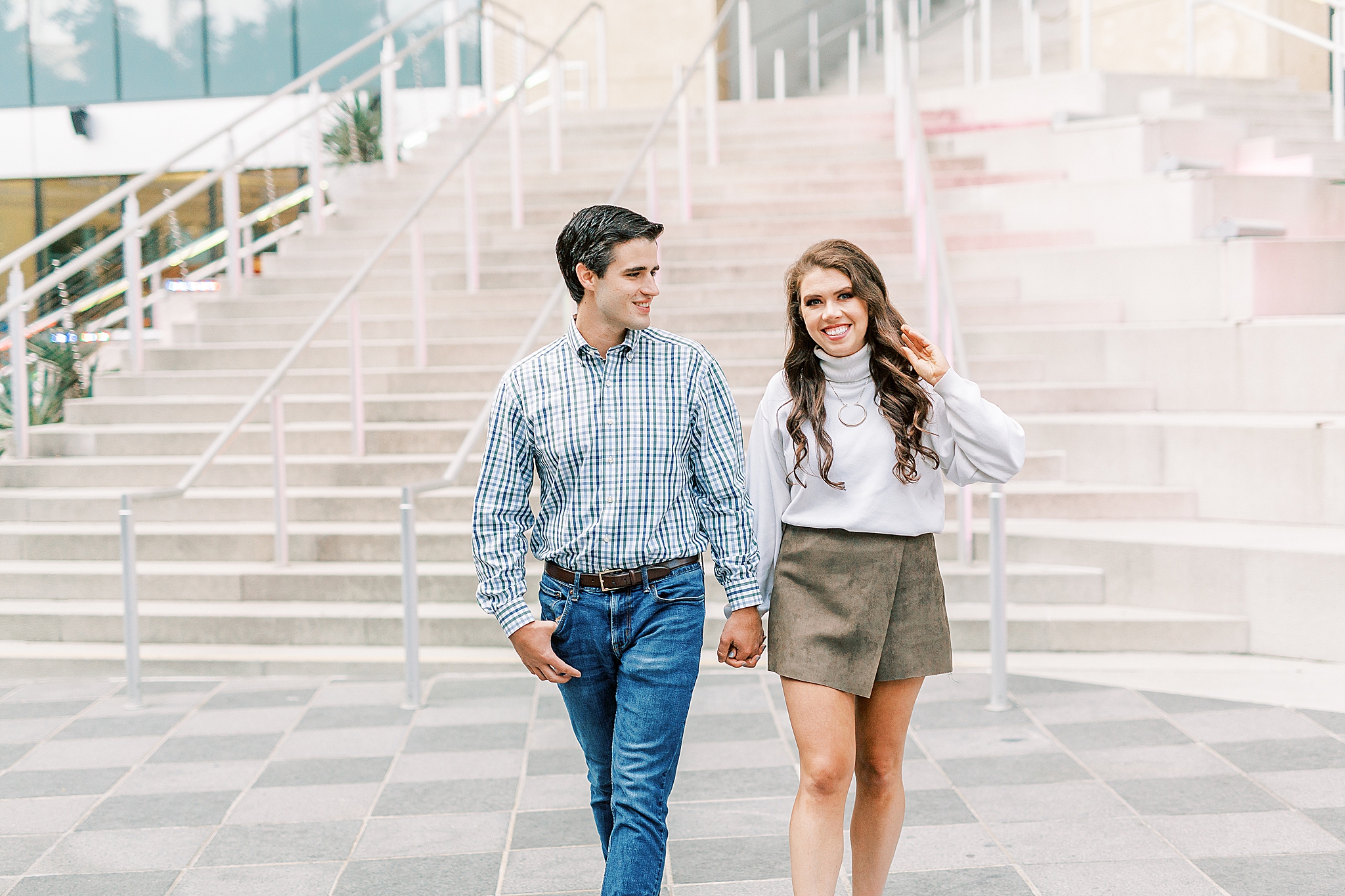 Mint Museum engagement session with Kevyn Dixon Photography