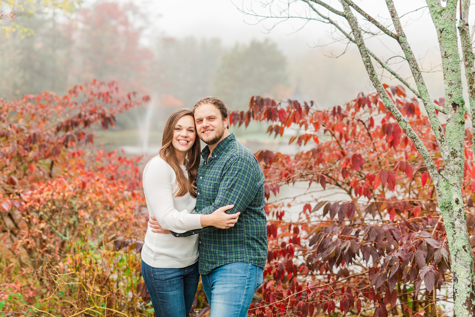 fall engagement portraits in Blowing Rock