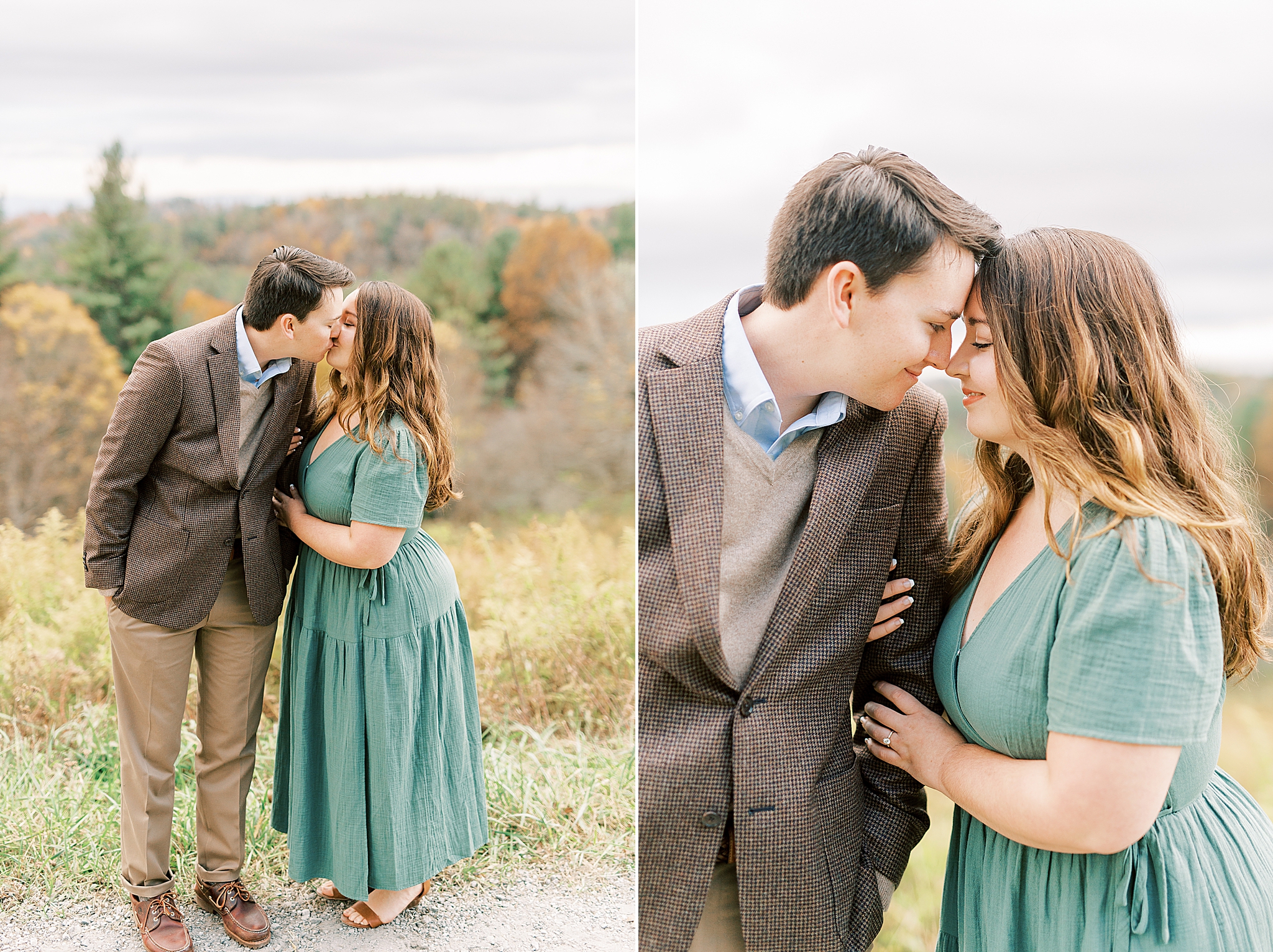 mountaintop engagement portraits in Boone NC
