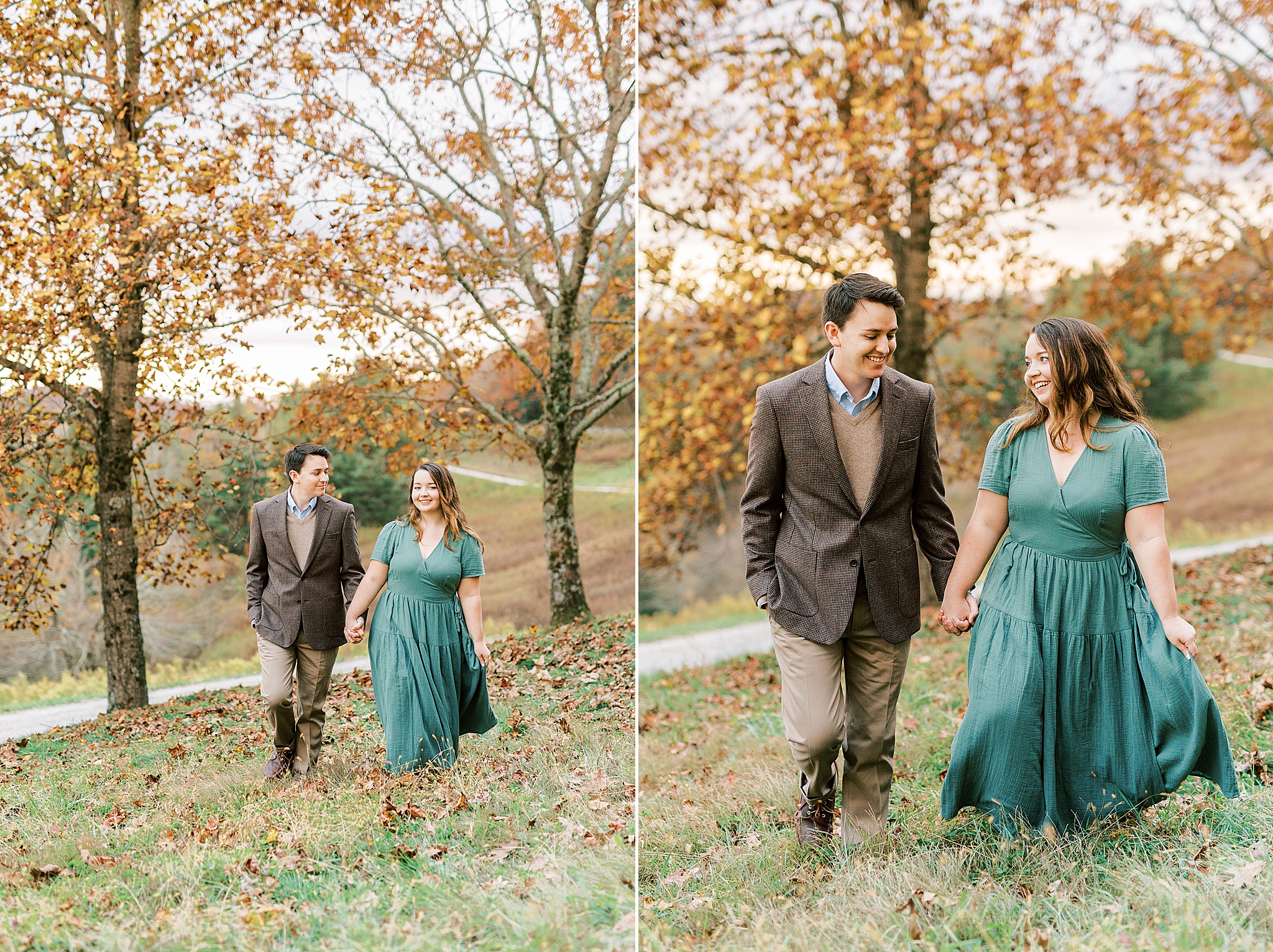 fall engagement portraits in Boone NC